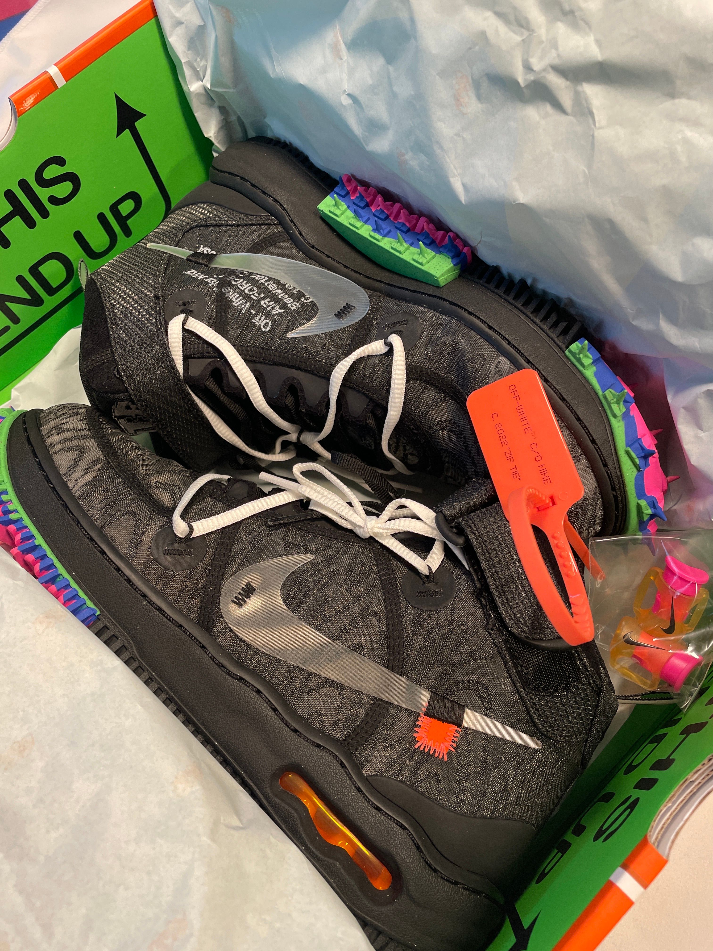 Off-White × Nike Air Force 1 Mid "Black"