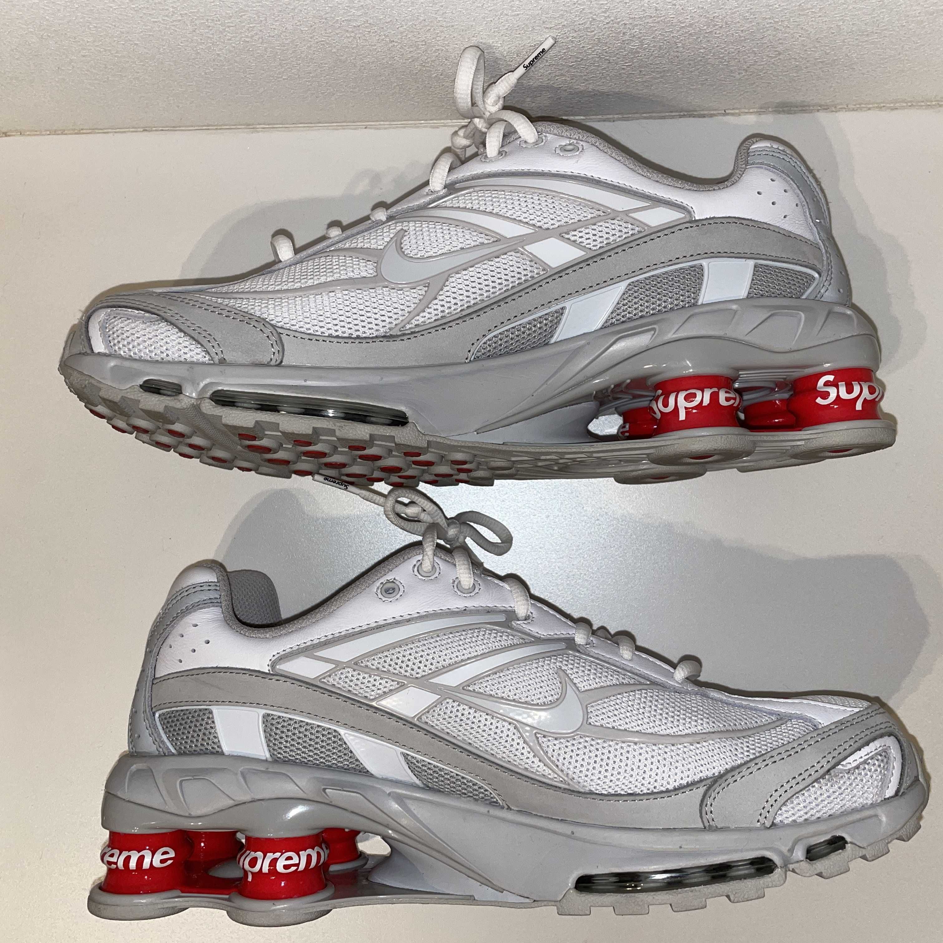 Supreme × Nike Shox Ride 2 "White/Grey Fog/Flat Platinum"