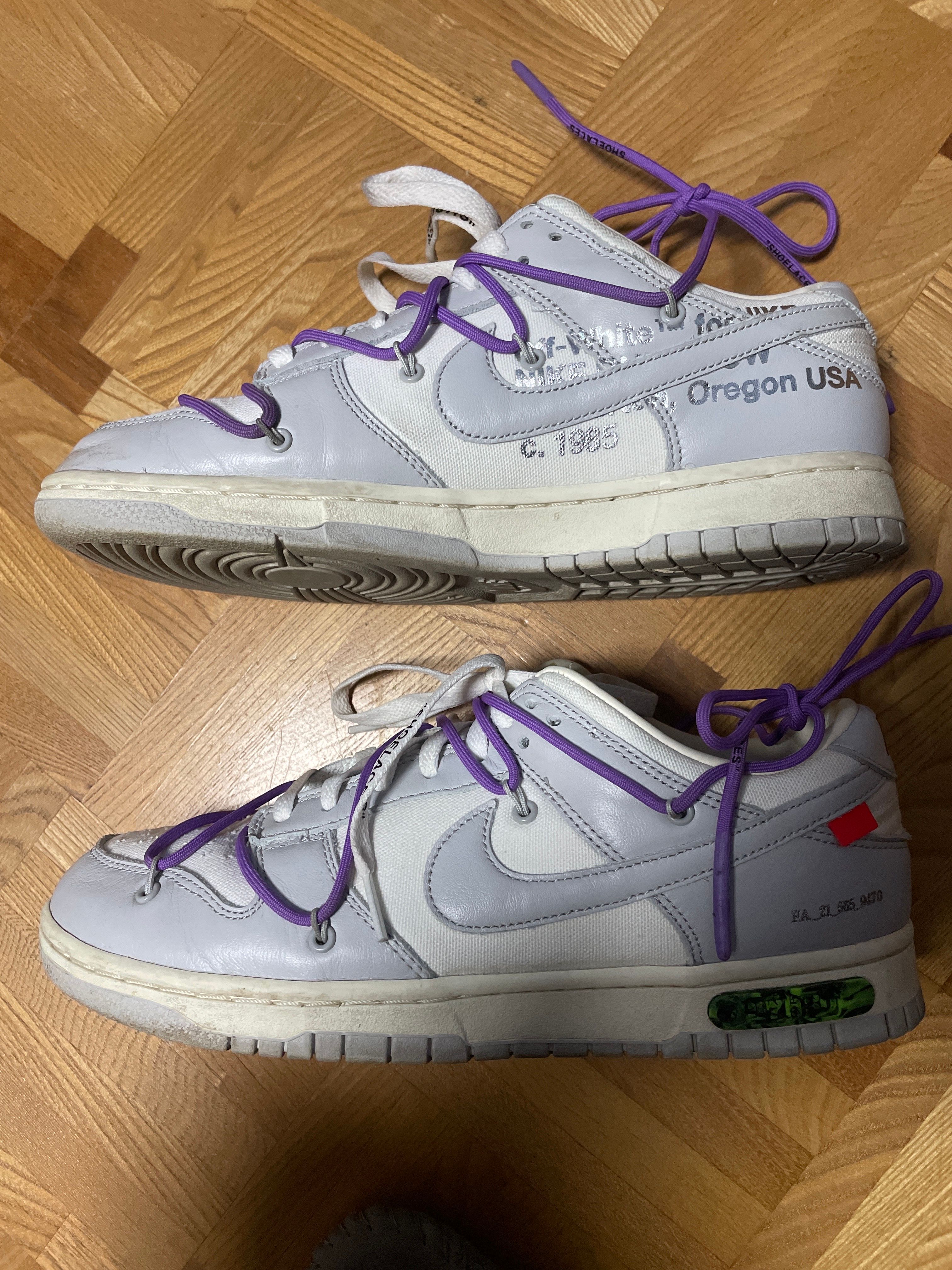 Off-White × Nike Dunk Low "Sail/Neutral Gray"