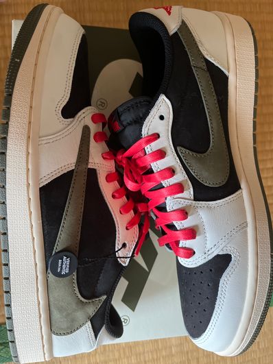 Travis Scott × Nike Women's Air Jordan 1 Low OG "Medium Olive"