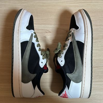 Travis Scott × Nike Women's Air Jordan 1 Low OG "Medium Olive"