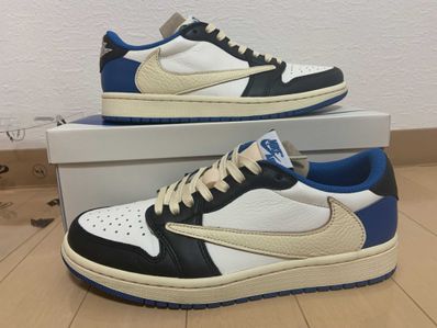 Travis Scott × fragment design × Nike Air Jordan 1 Low OG SP "Military Blue"