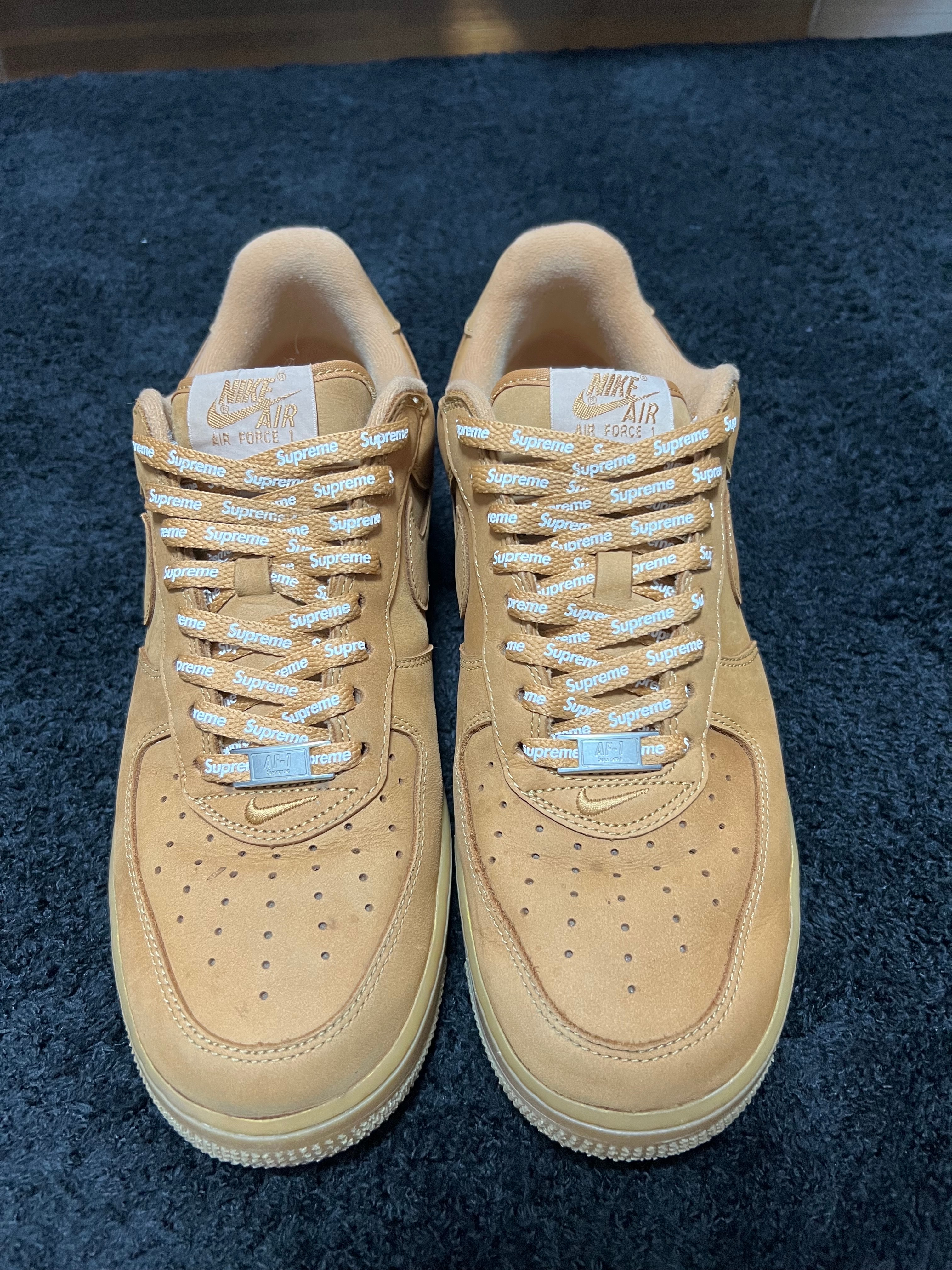Supreme × Nike Air Force 1 Low "Flax/Wheat"
