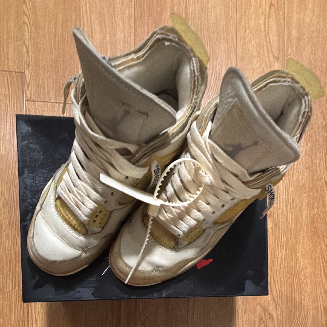 Off-White × Nike Women's Air Jordan 4 SP "Sail"