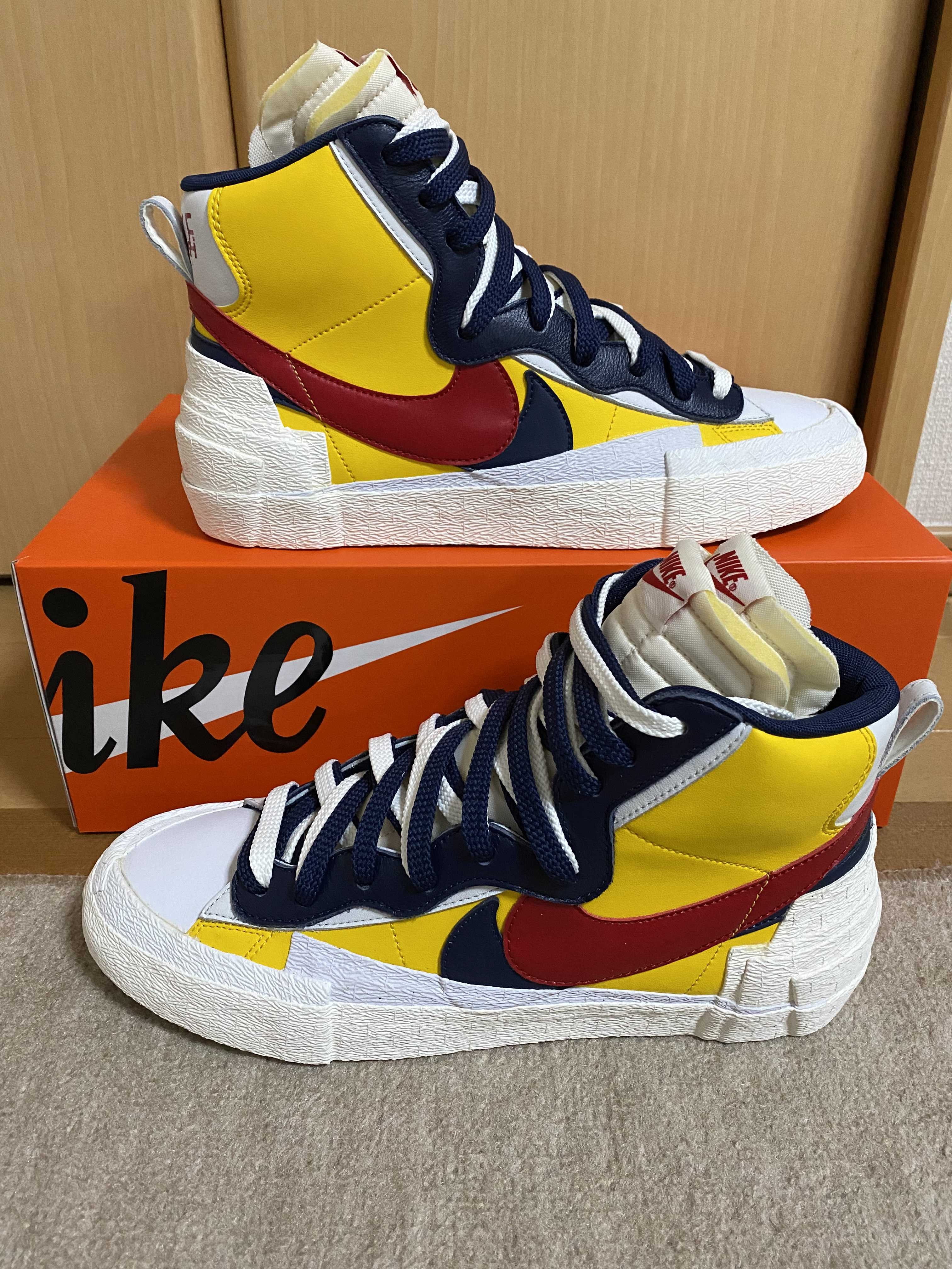sacai × Nike Blazer Mid "Varsity Maize/Varsity Red"