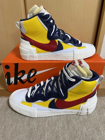 sacai × Nike Blazer Mid "Varsity Maize/Varsity Red"