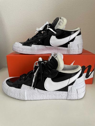 sacai × Nike Blazer Low "Black Patent Leather"