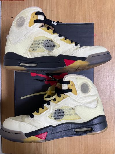 Off-White × Nike Air Jordan 5 "Sail"