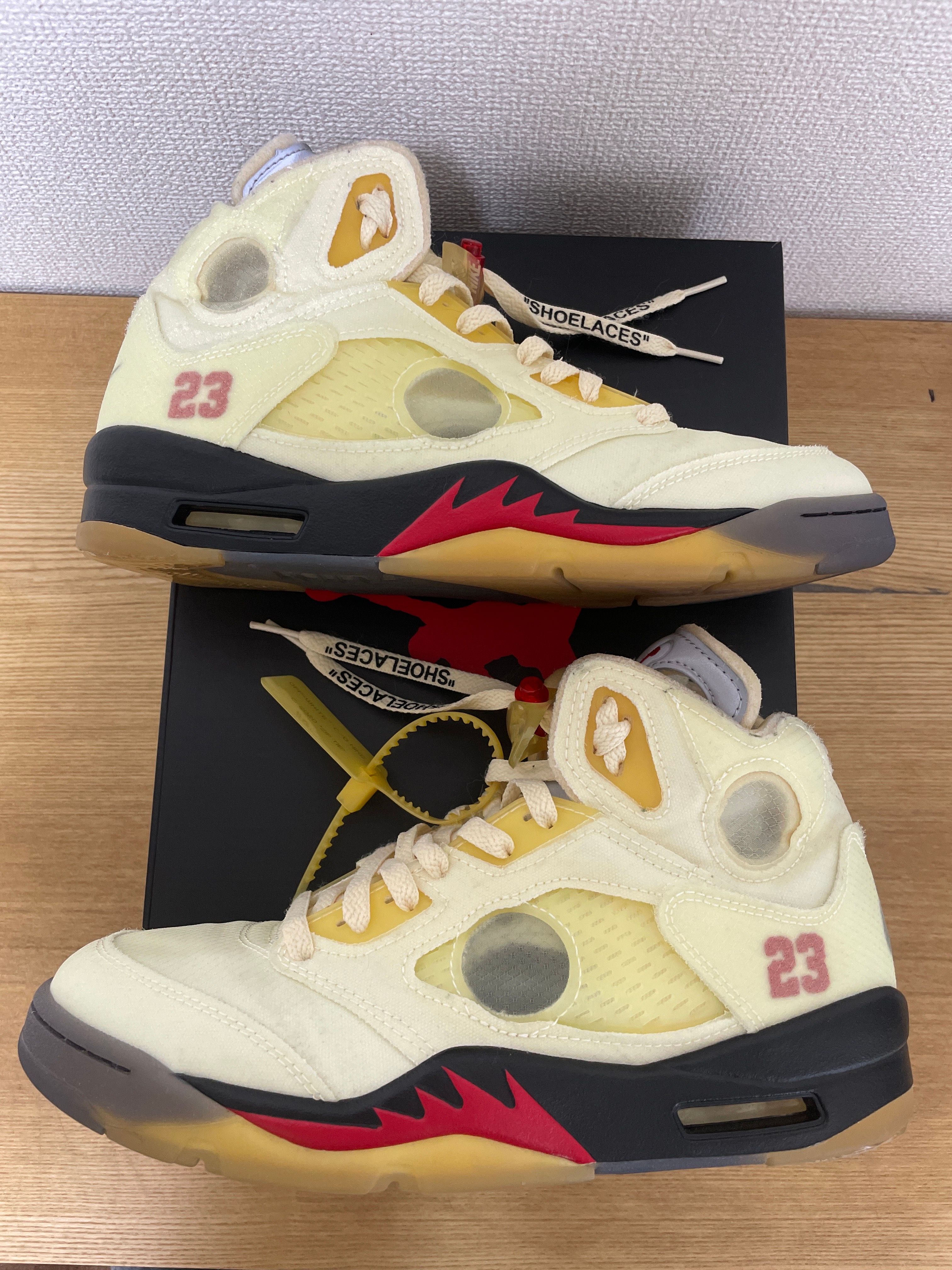 Off-White × Nike Air Jordan 5 "Sail"  