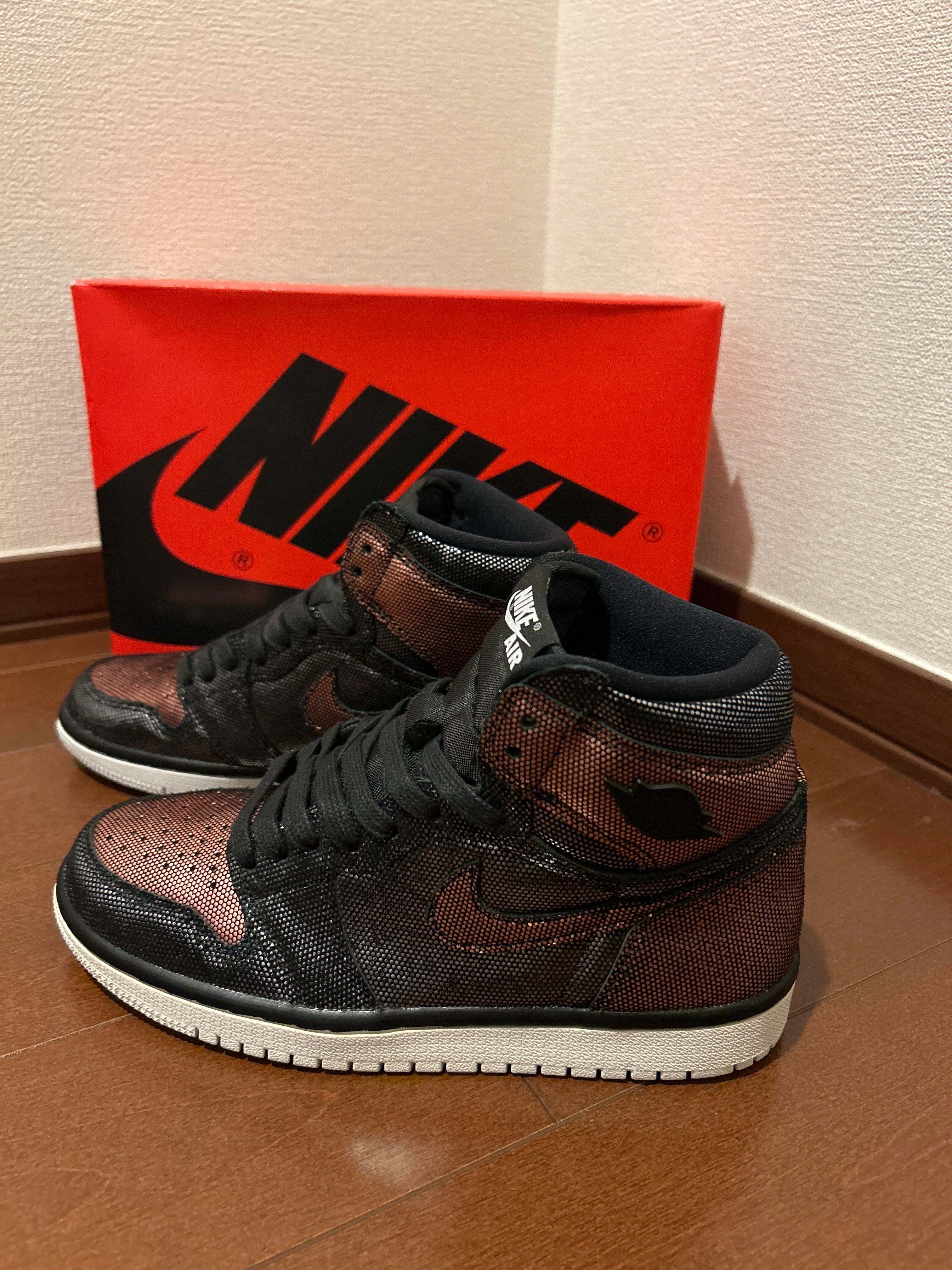Nike Women's Air Jordan 1 High OG Fearless Metallic Rose Gold