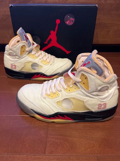 Off-White × Nike Air Jordan 5 "Sail"