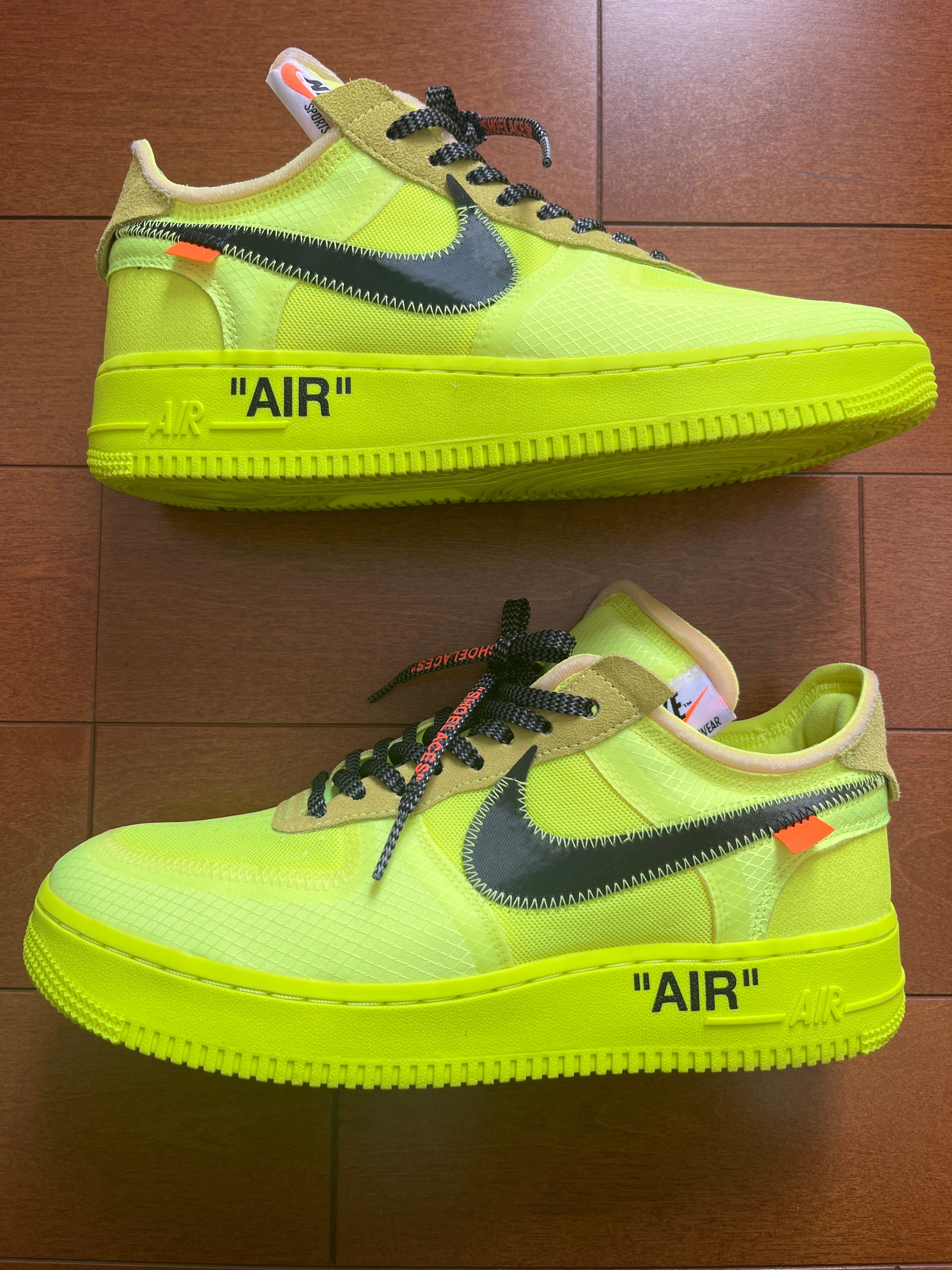 Off-White × Nike Air Force 1 Low "Volt"
