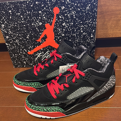Nike Jordan Spizike Low "Black/Varsity Red/Classic Green"