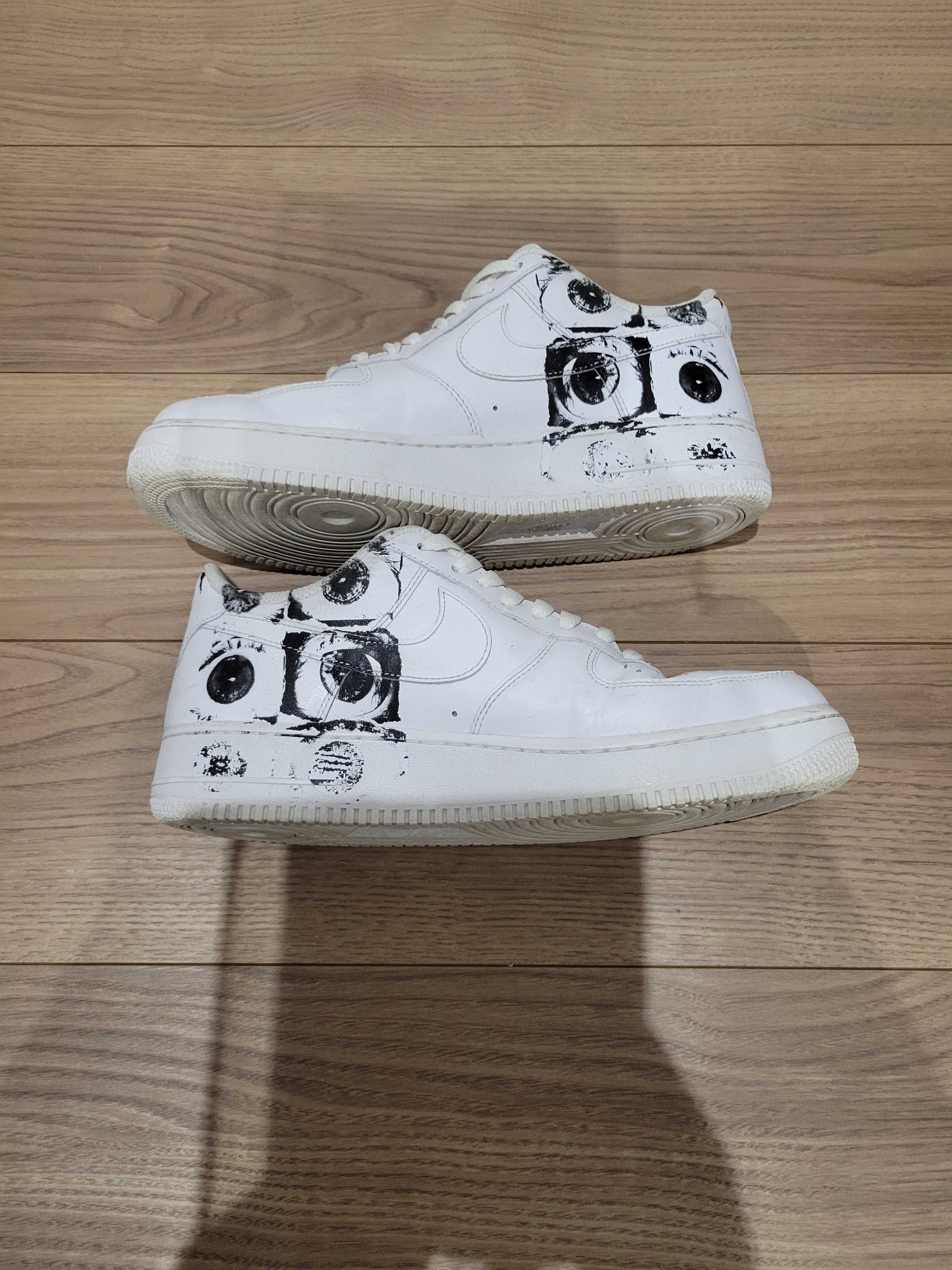 Supreme × COMME des GARCONS SHIRT × Nike Air Force 1 Low "White"