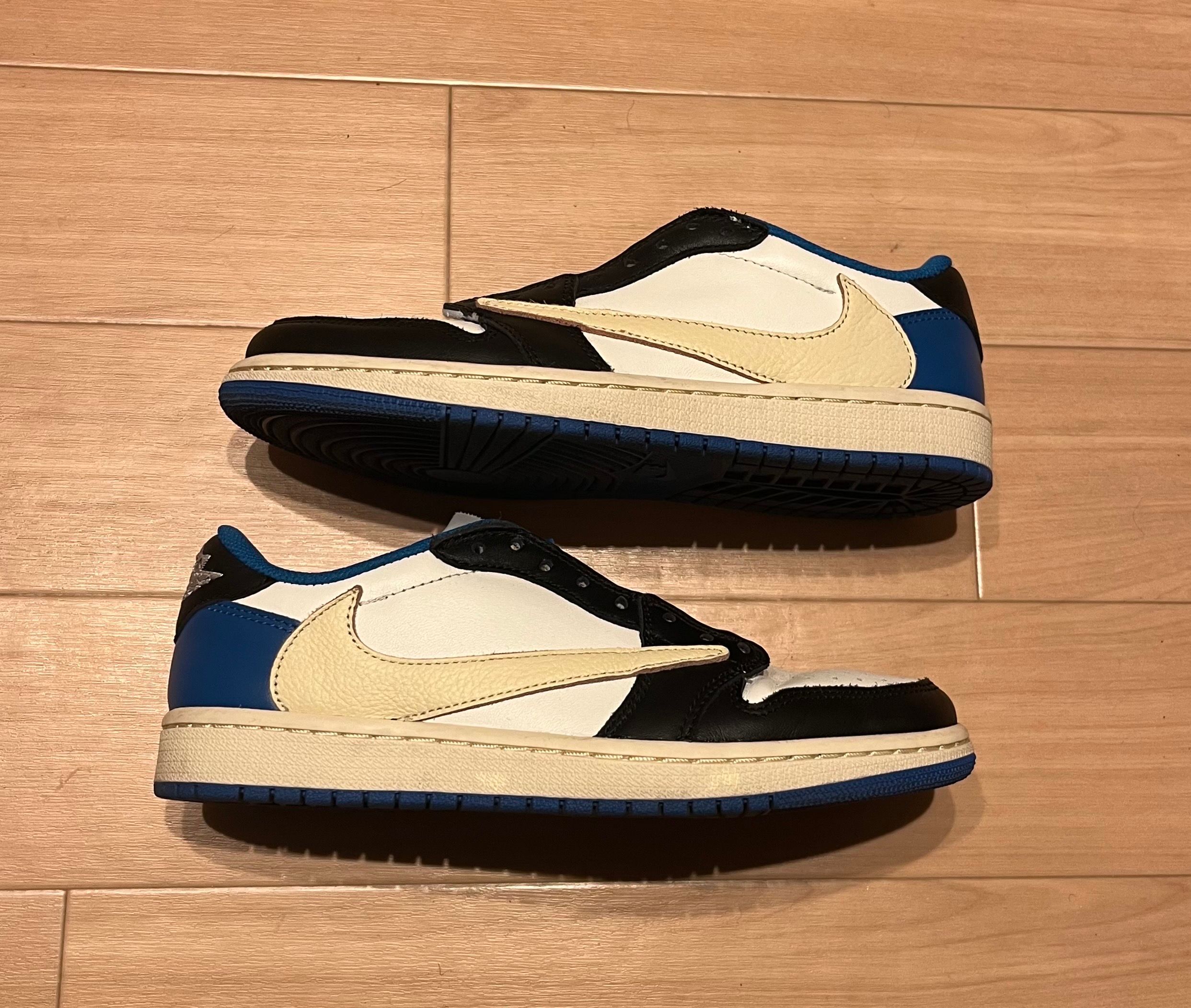 Travis Scott × fragment design × Nike Air Jordan 1 Low OG SP "Military Blue"