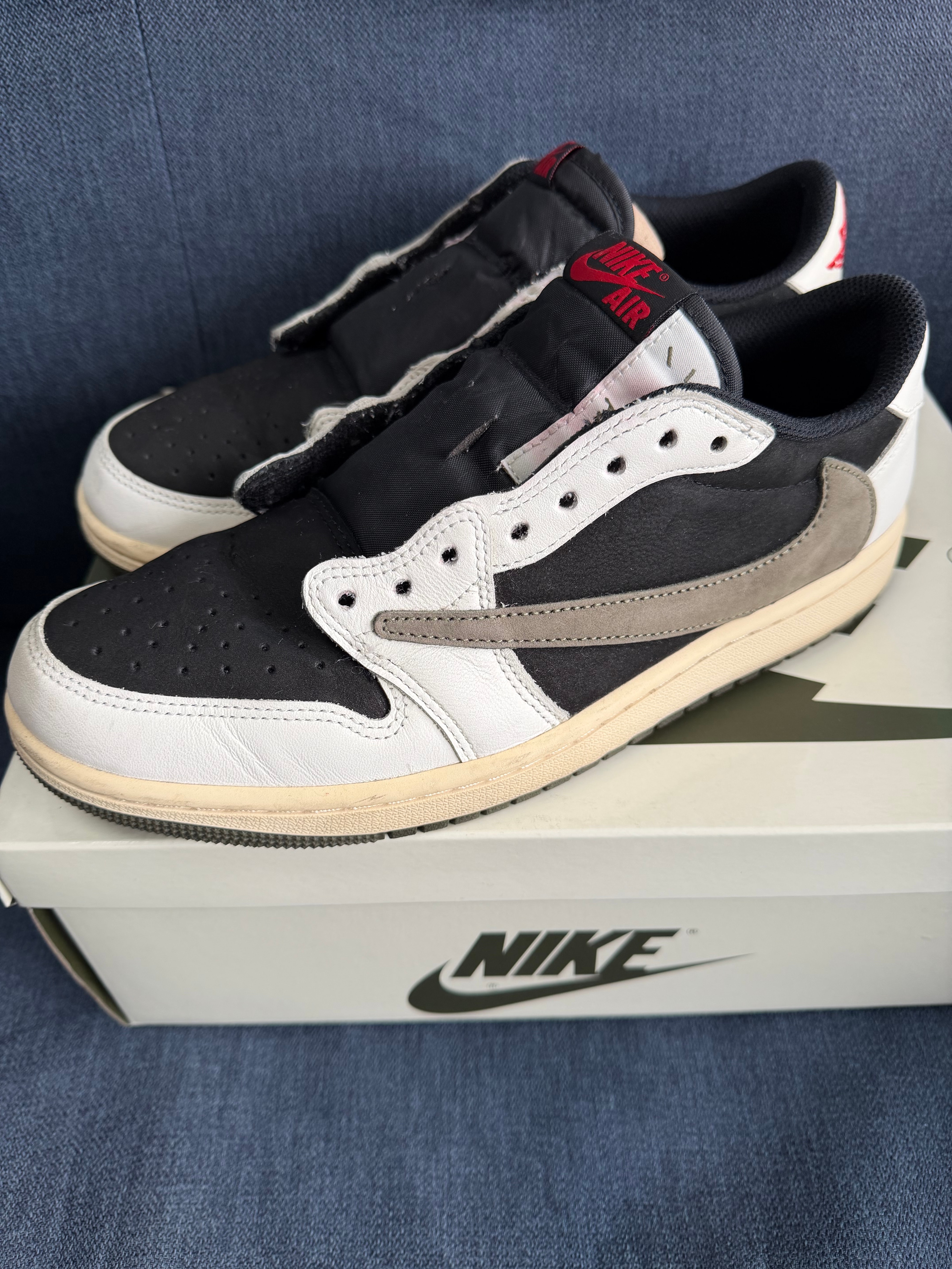 Travis Scott × Nike Women's Air Jordan 1 Low OG "Medium Olive"