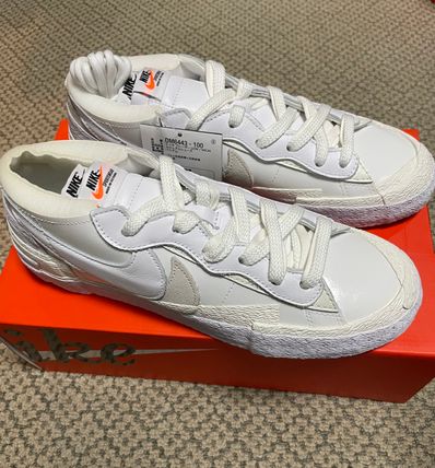 sacai × Nike Blazer Low "White Patent Leather"