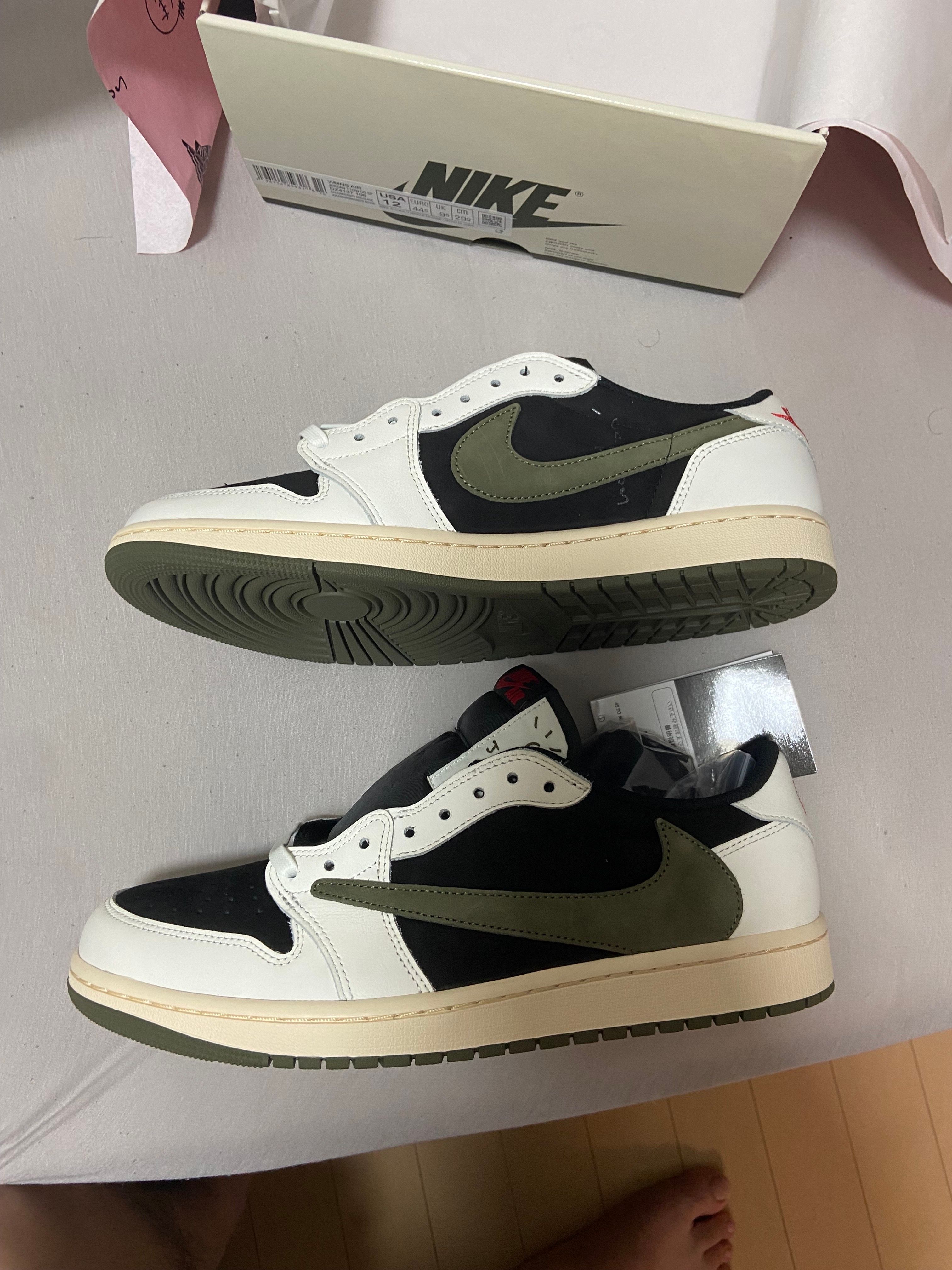 Travis Scott × Nike Women's Air Jordan 1 Low OG "Medium Olive"