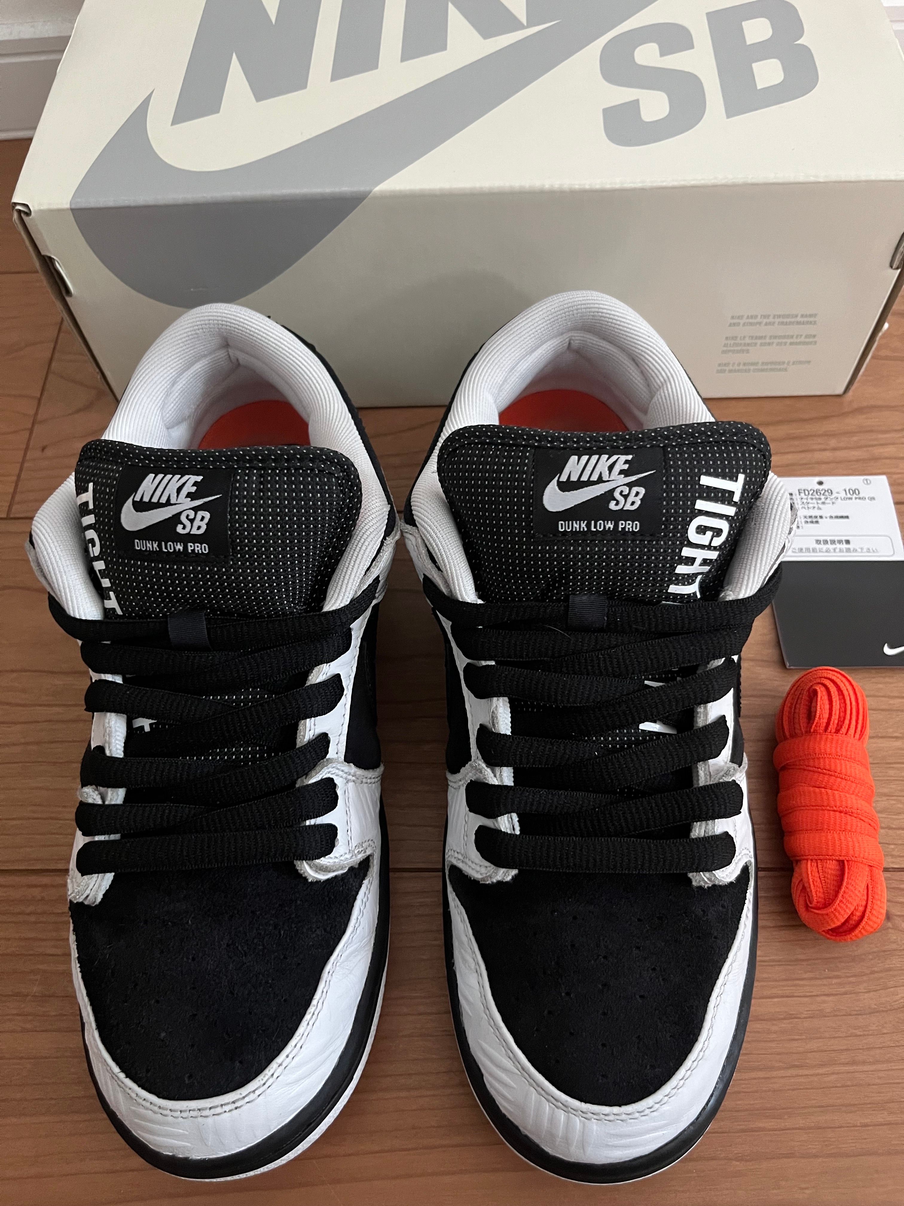 TIGHTBOOTH × Nike SB Dunk Low Pro QS "Black and White"