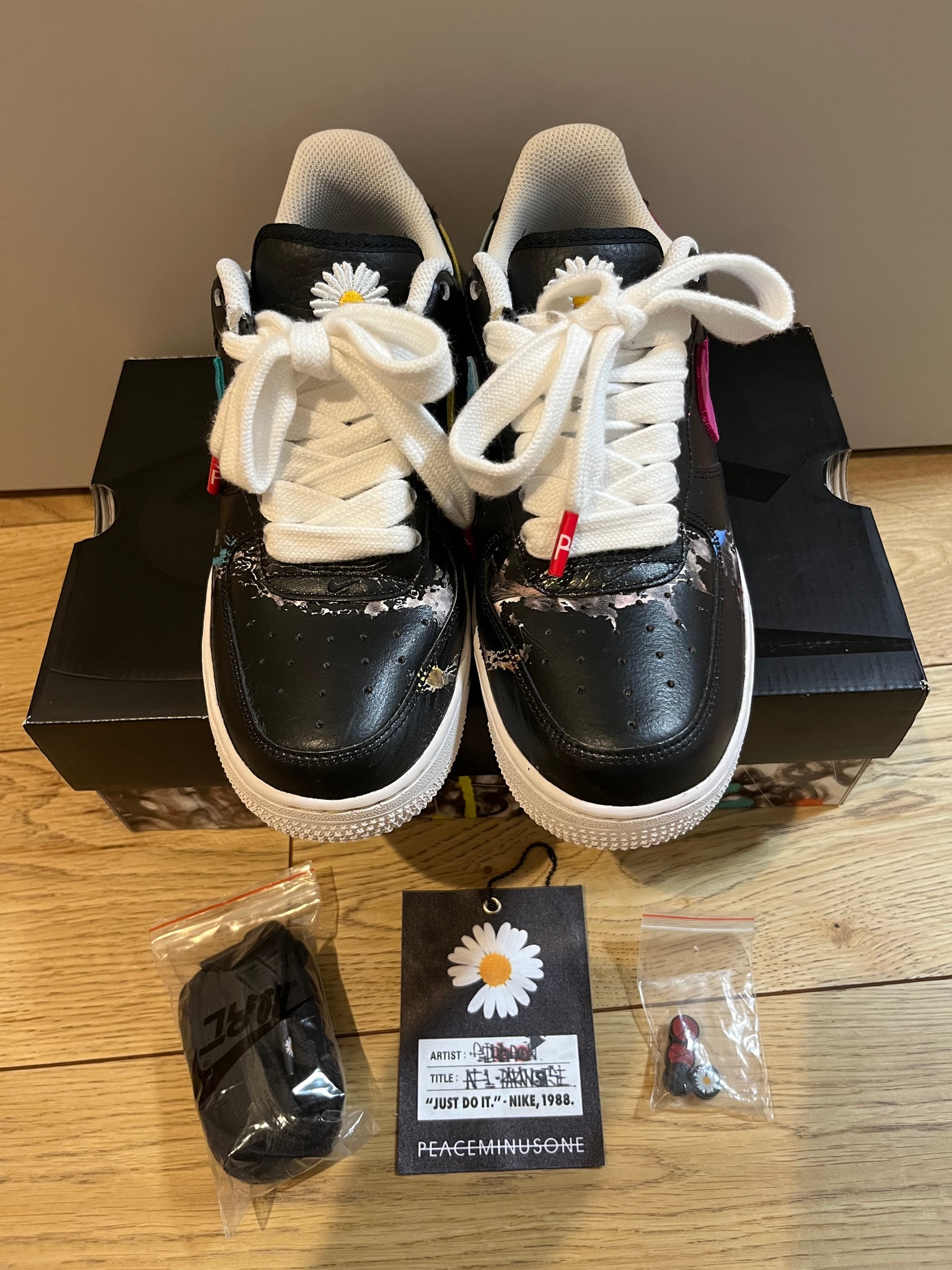 PEACEMINUSONE × Nike Air Force 1 Low '07 Para-Noise 3.0 "Black and Multi-Color" / G-DRAGON