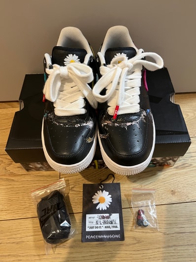 PEACEMINUSONE × Nike Air Force 1 Low '07 Para-Noise 3.0 "Black and Multi-Color" / G-DRAGON