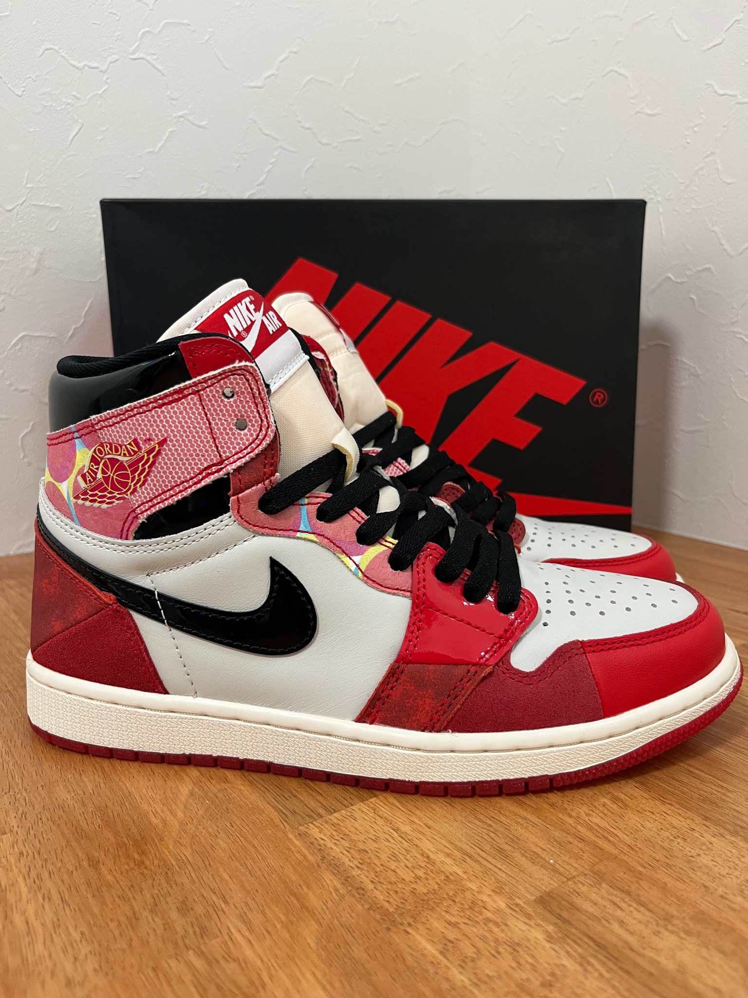 Spider-Man × Nike Air Jordan 1 Retro High OG SP "Spider-Man: Across the Spider-Verse/University Red"