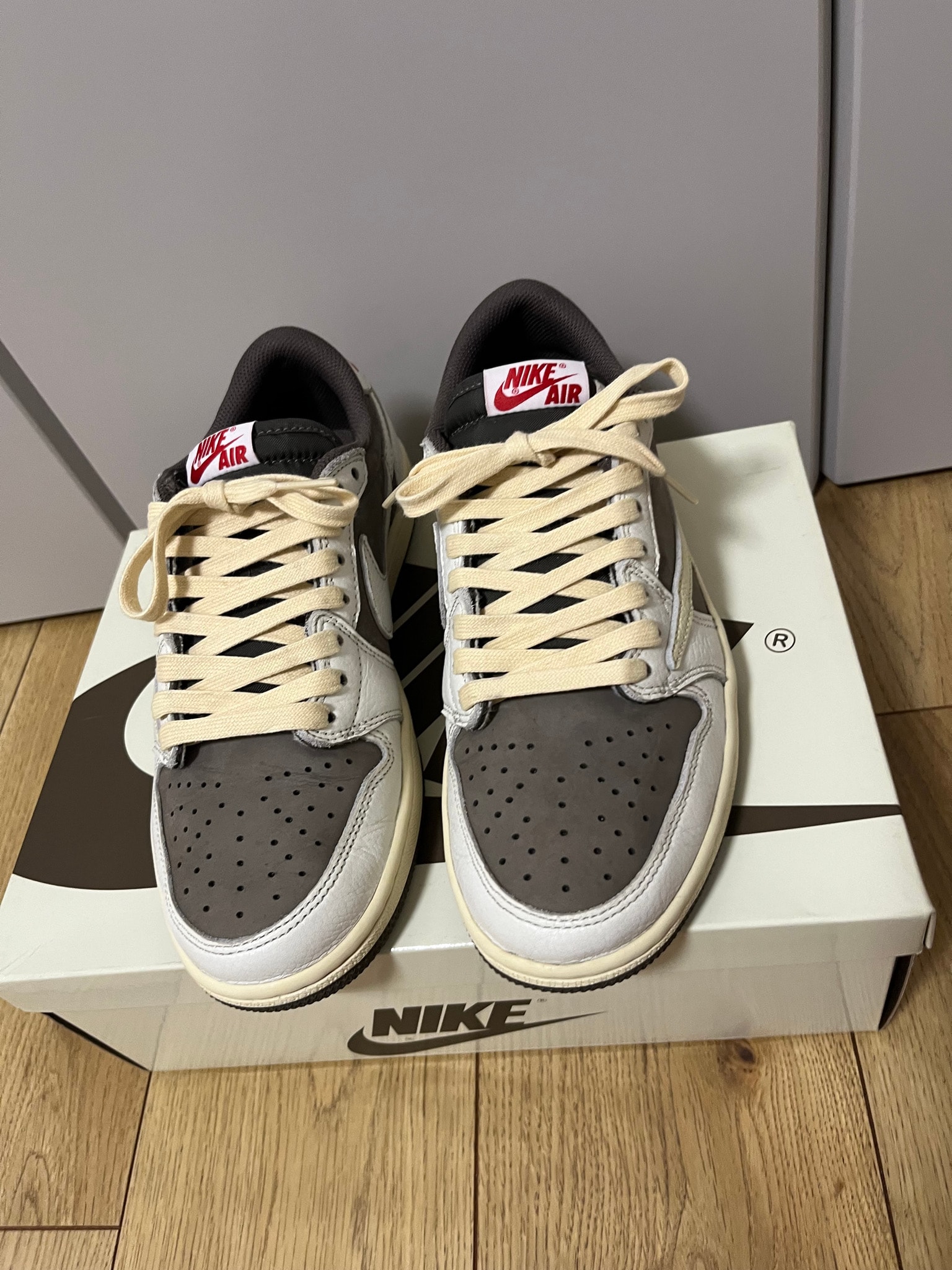 Travis Scott × Nike Air Jordan 1 Low OG SP "Reverse Mocha/Sail and Ridgerock"