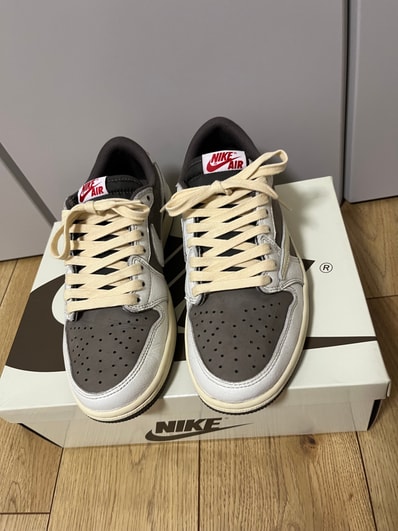 Travis Scott × Nike Air Jordan 1 Low OG SP "Reverse Mocha/Sail and Ridgerock"