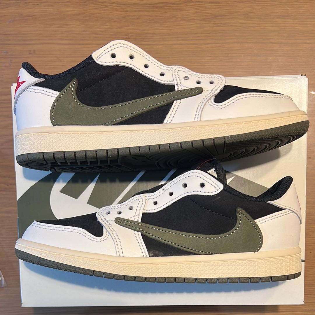 Travis Scott × Nike PS Air Jordan 1 Low OG "Medium Olive"