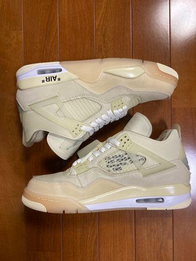 Off-White × Nike Women's Air Jordan 4 SP "Sail"