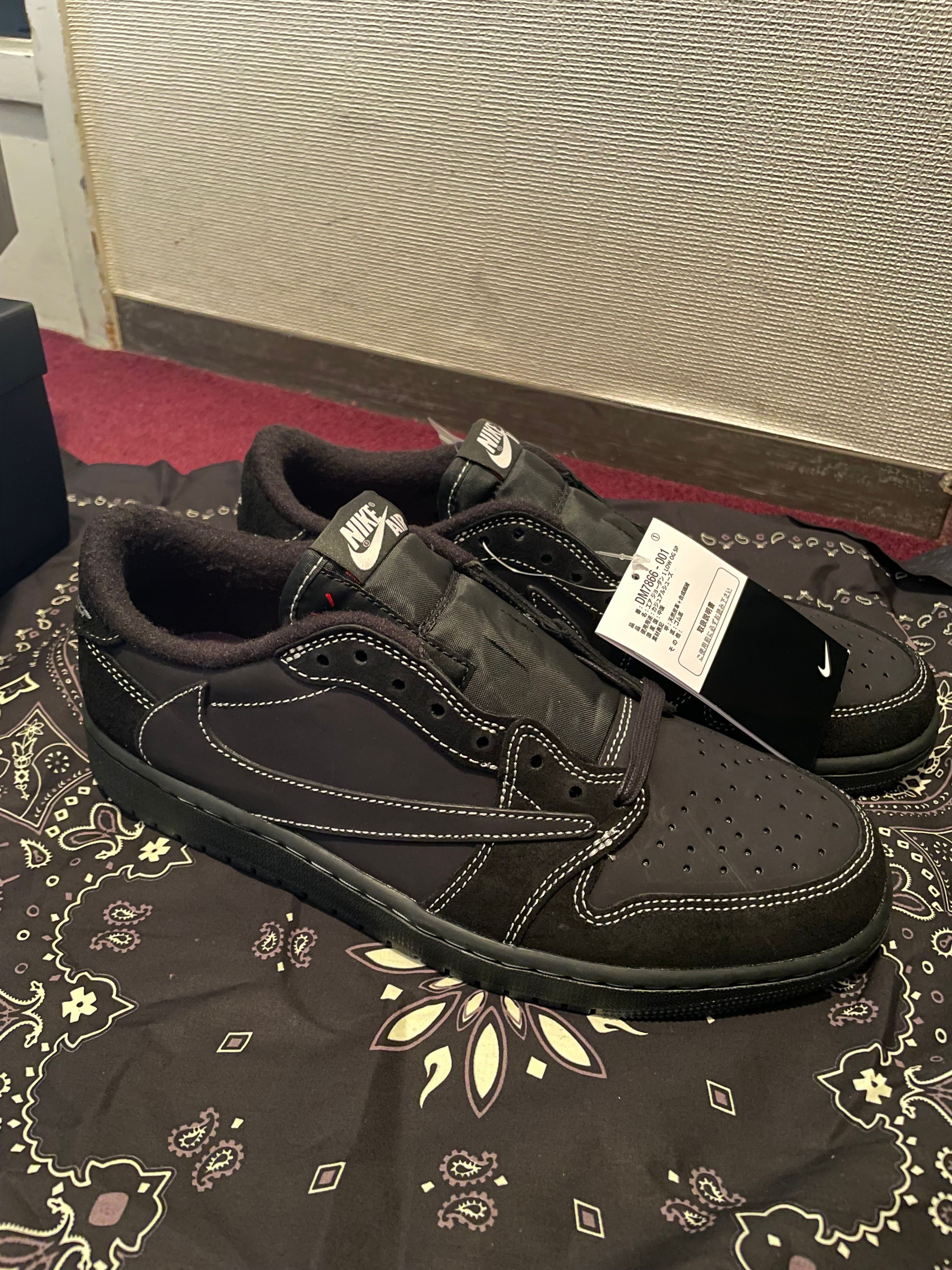 Travis Scott × Nike Air Jordan 1 Low OG SP "Black Phantom"