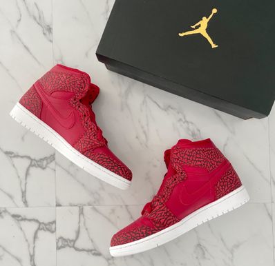 Nike Air Jordan 1 Retro High "Red Elephant Print/Safari"