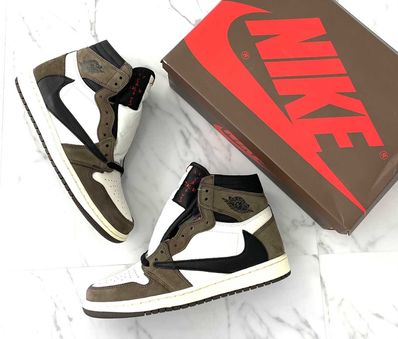 Travis Scott × Nike Air Jordan 1 Retro High OG TS SP "Sail/Dark Mocha"
