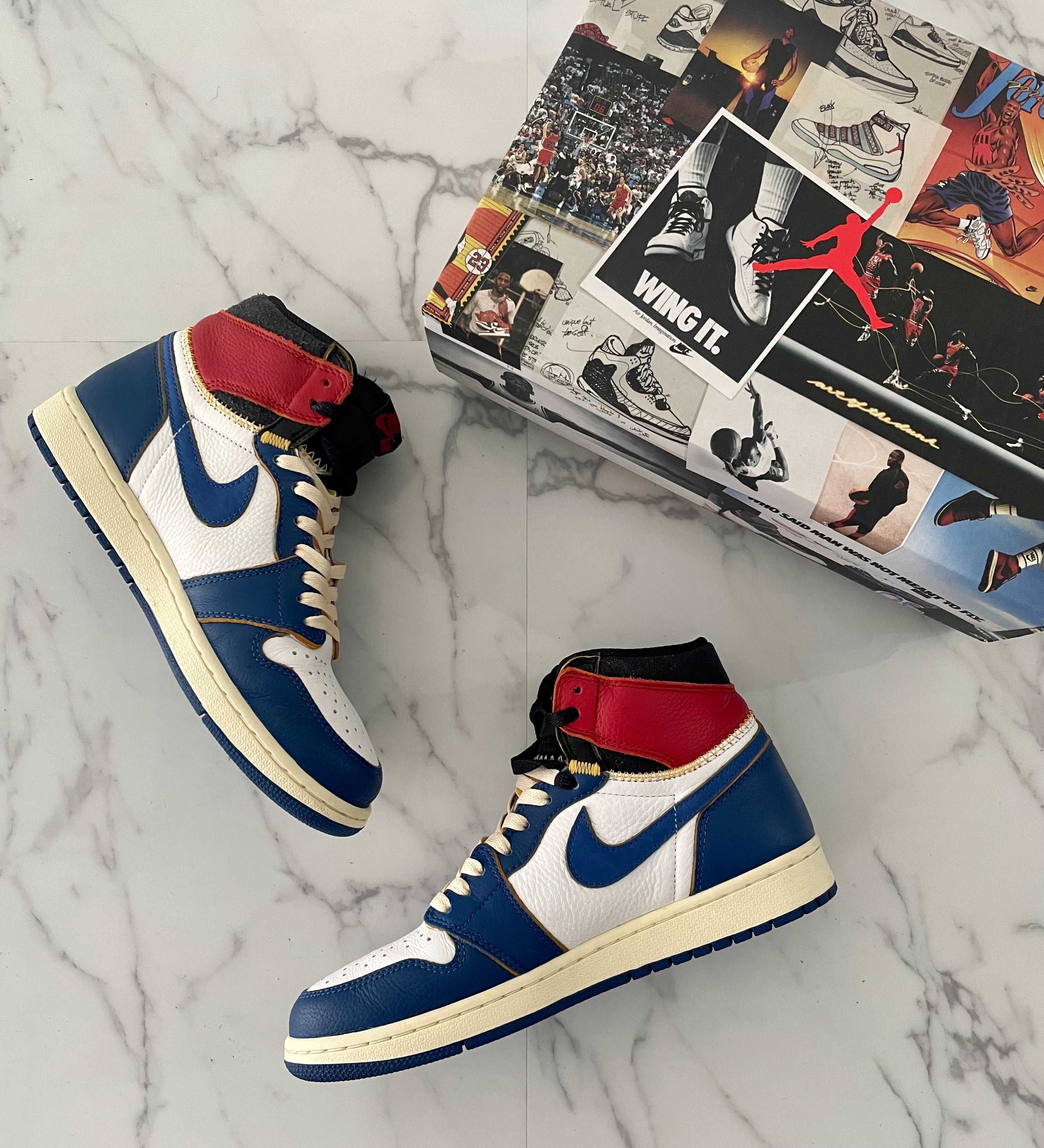 Union × Nike Air Jordan 1 Retro High OG NRG "Storm Blue/Varsity Red"