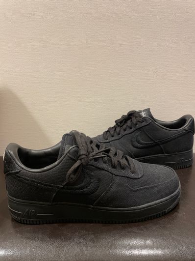 Stussy × Nike Air Force 1 Low "Triple Black"
