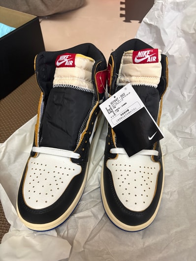 fragment design × UNION × Nike Air Jordan 1 High OG "Black/Varsity Red"