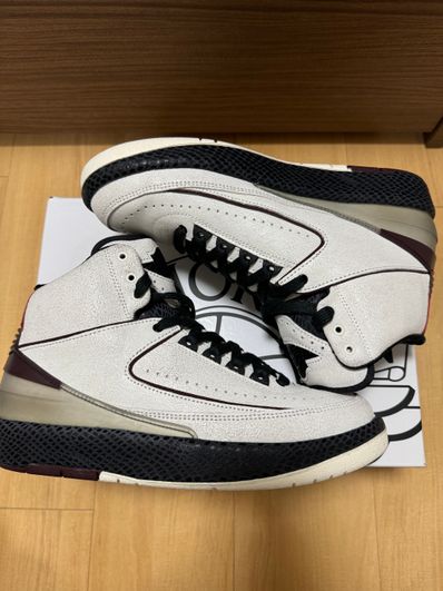 A Ma Maniere × Nike Air Jordan 2 "Airness/Sail and Burgundy"