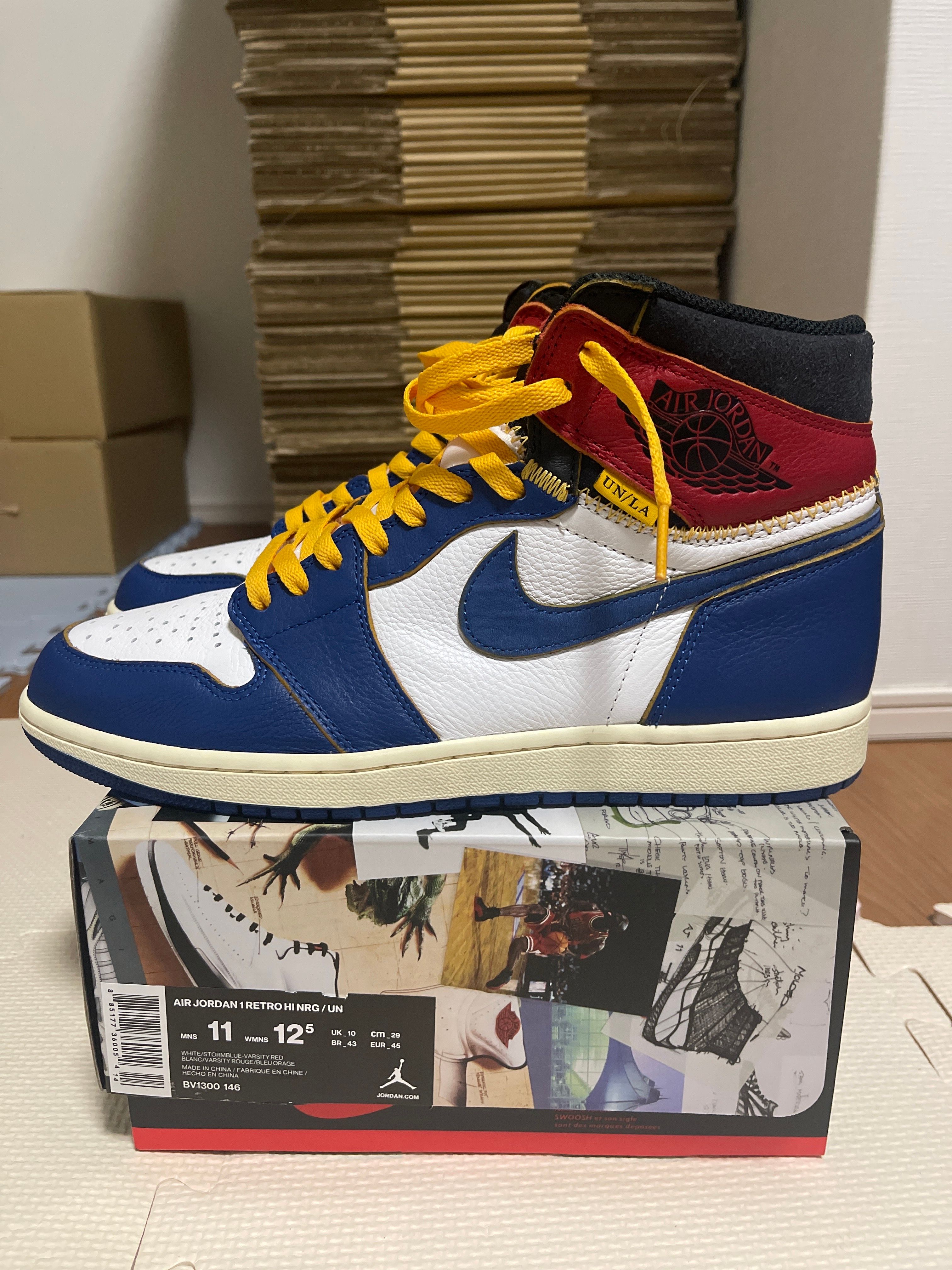 Union × Nike Air Jordan 1 Retro High OG NRG "Storm Blue/Varsity Red"