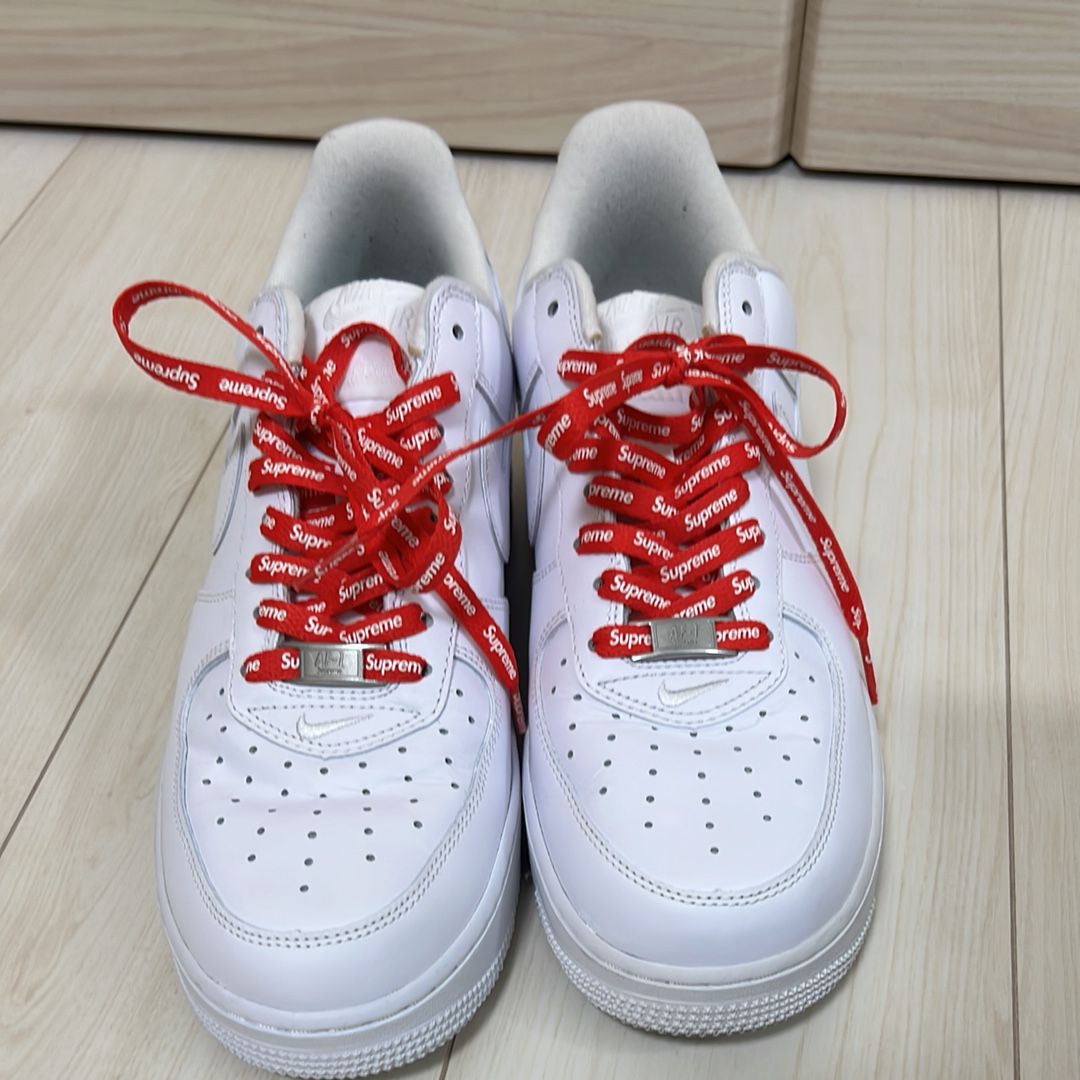 Supreme ホワイトデッキ 未使用 Supreme × Nike Air Force 1 Low 