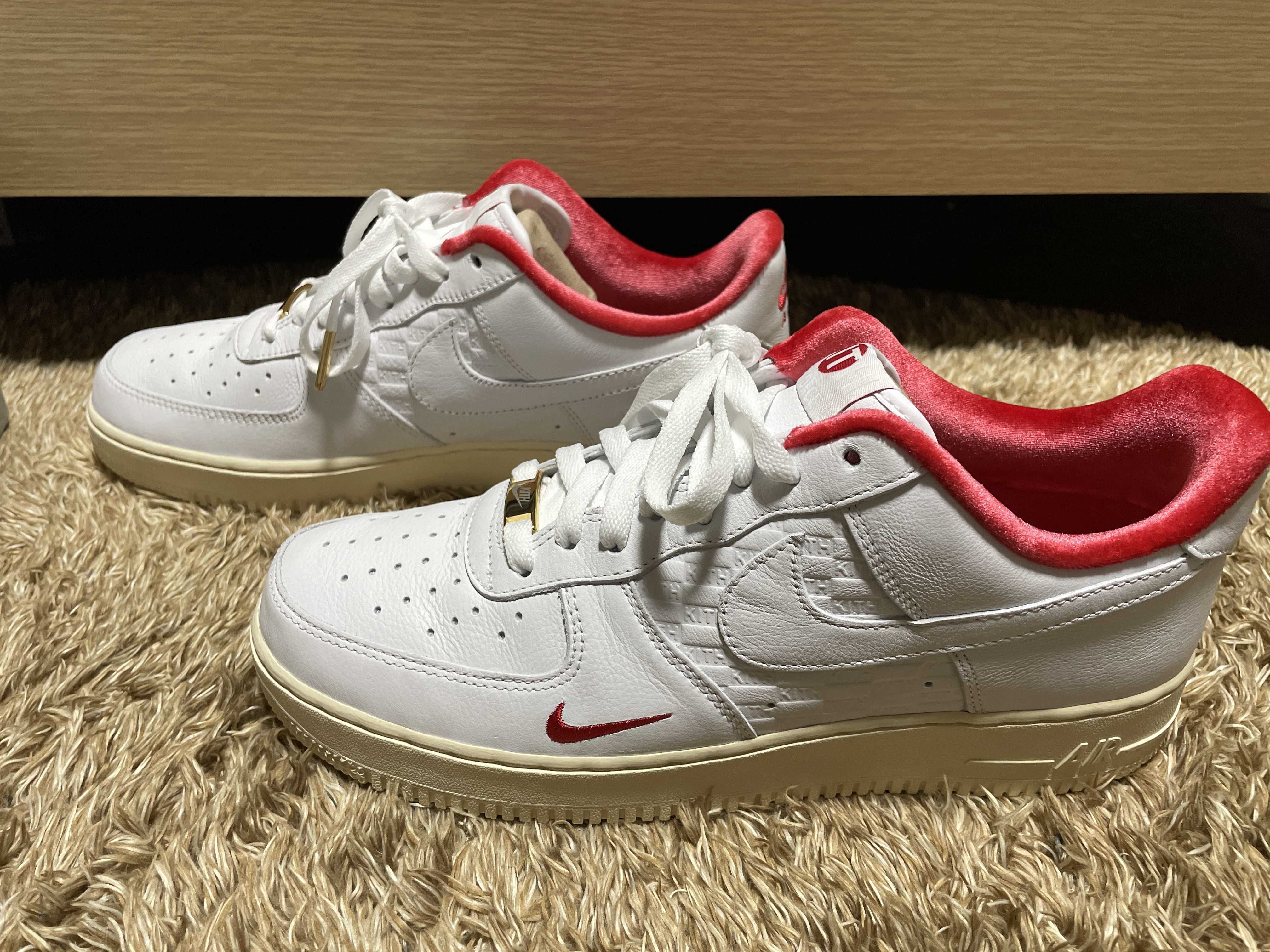 KITH × Nike Air Force 1 Low "White/Red"