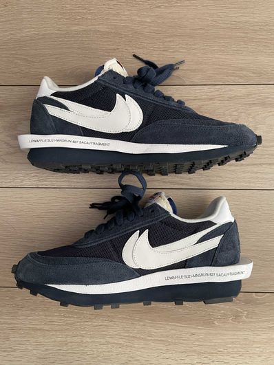 Fragment × sacai × Nike LD Waffle "Blackended Blue"