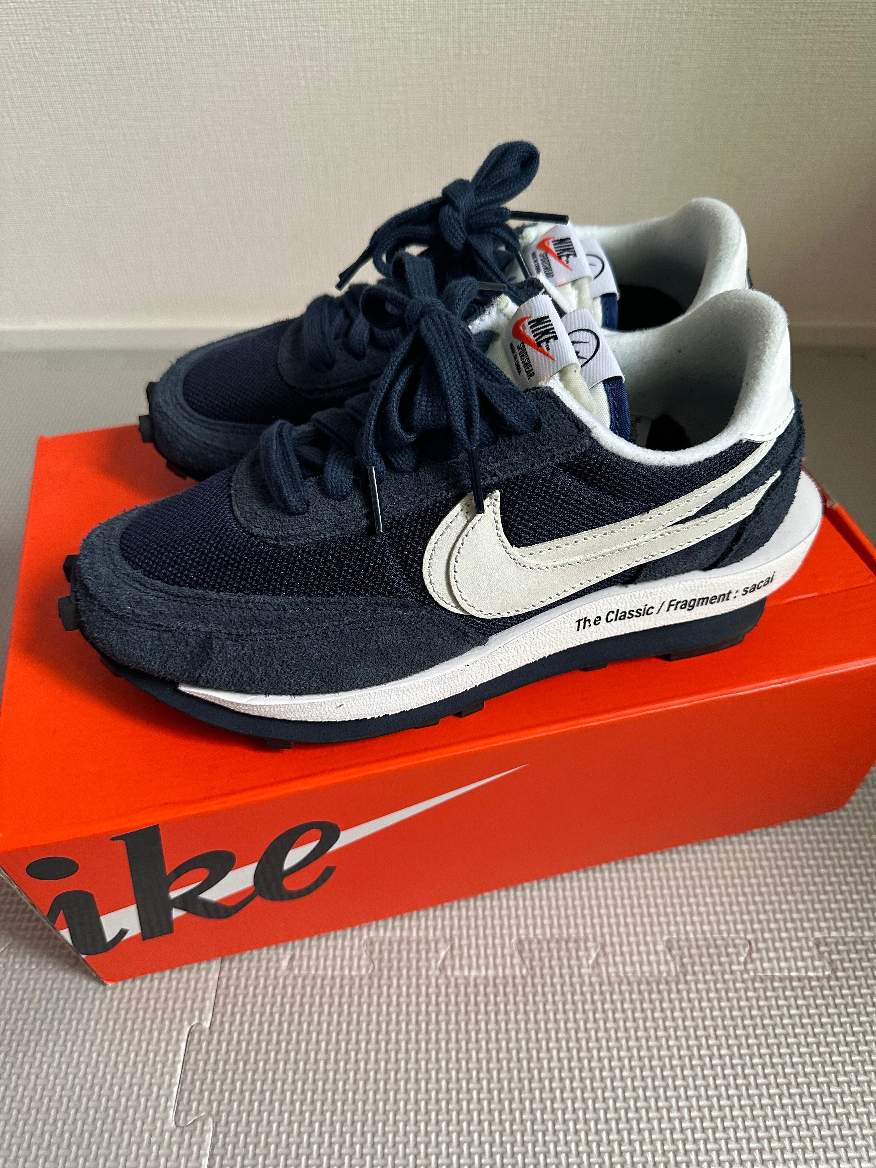 Fragment × sacai × Nike LD Waffle "Blackended Blue"