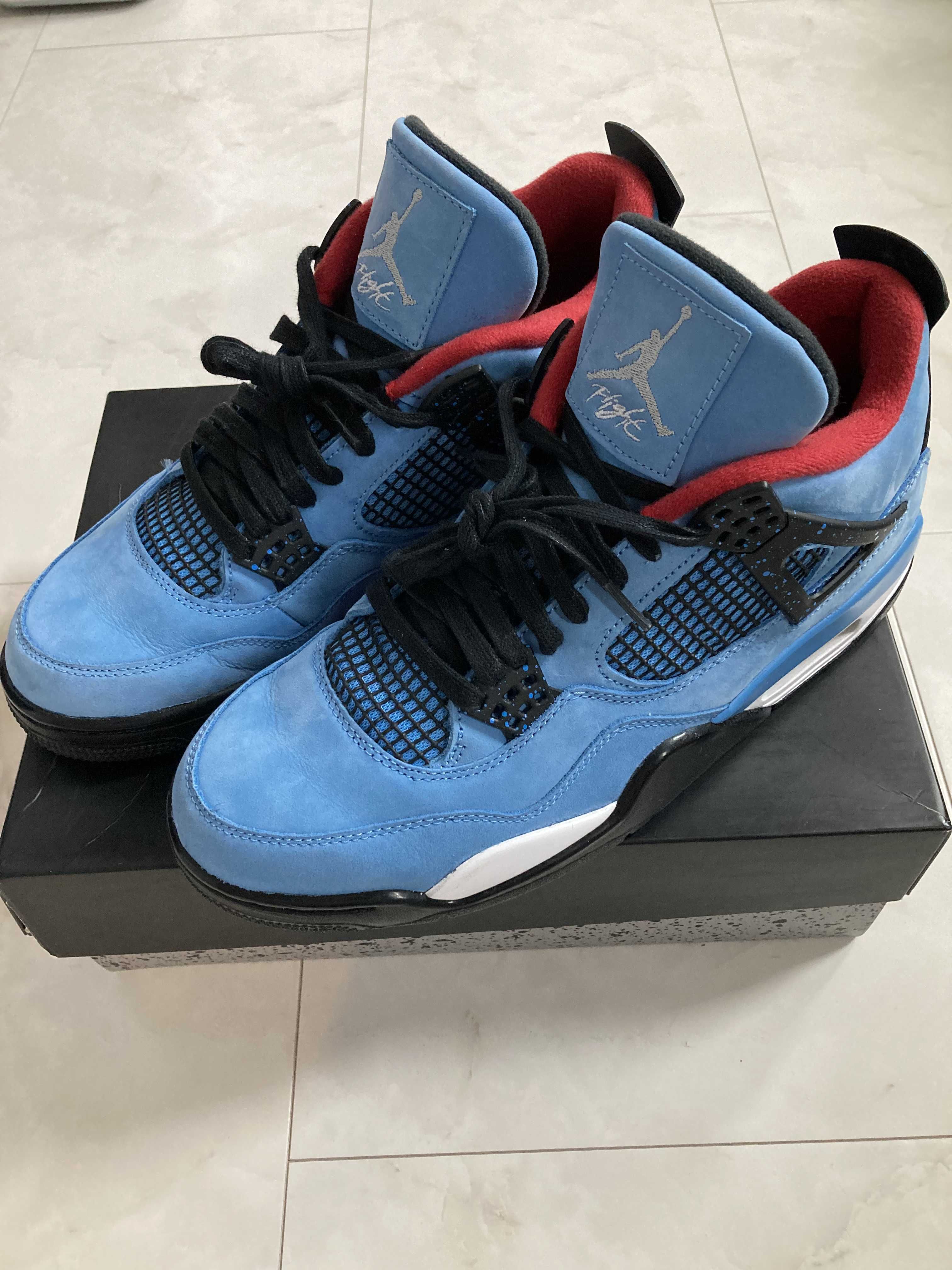 Travis Scott × Nike Air Jordan 4 Retro Cactus Jack "University Blue"