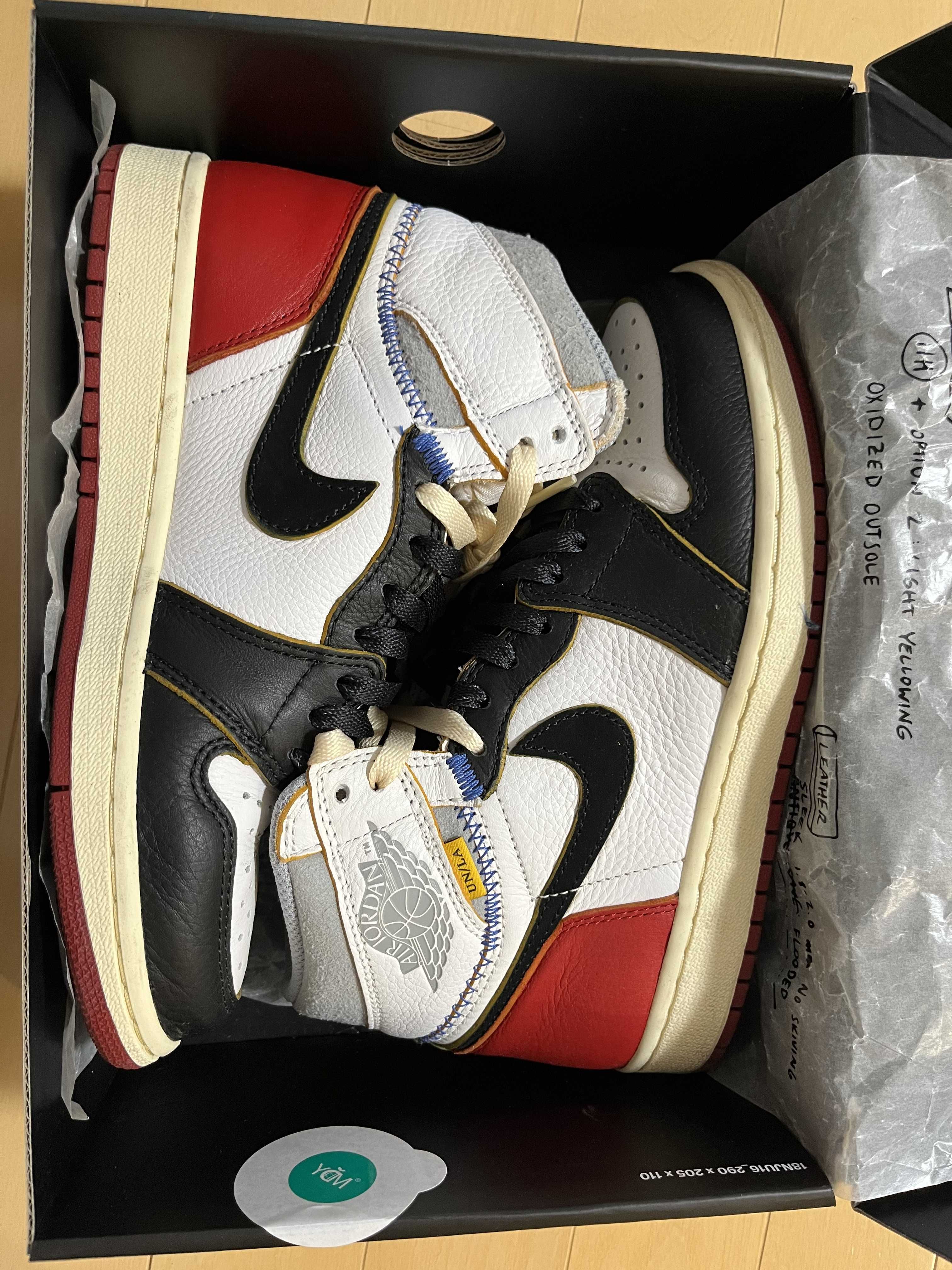 UNION × Nike Air Jordan 1 Retro High OG NRG "Varsity Red/Wolf Grey"