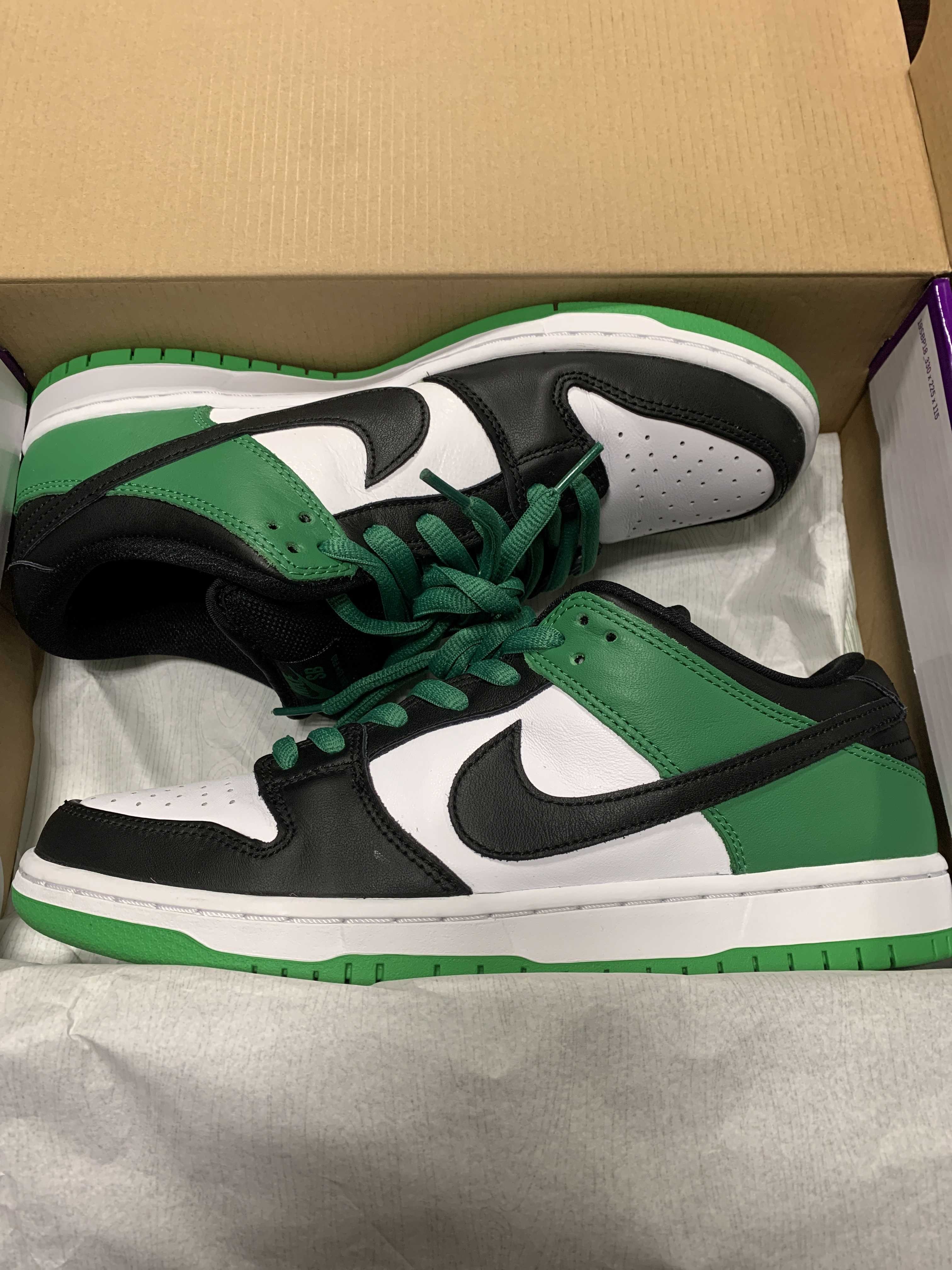 Nike SB Dunk Low Pro "Black and Classic Green"