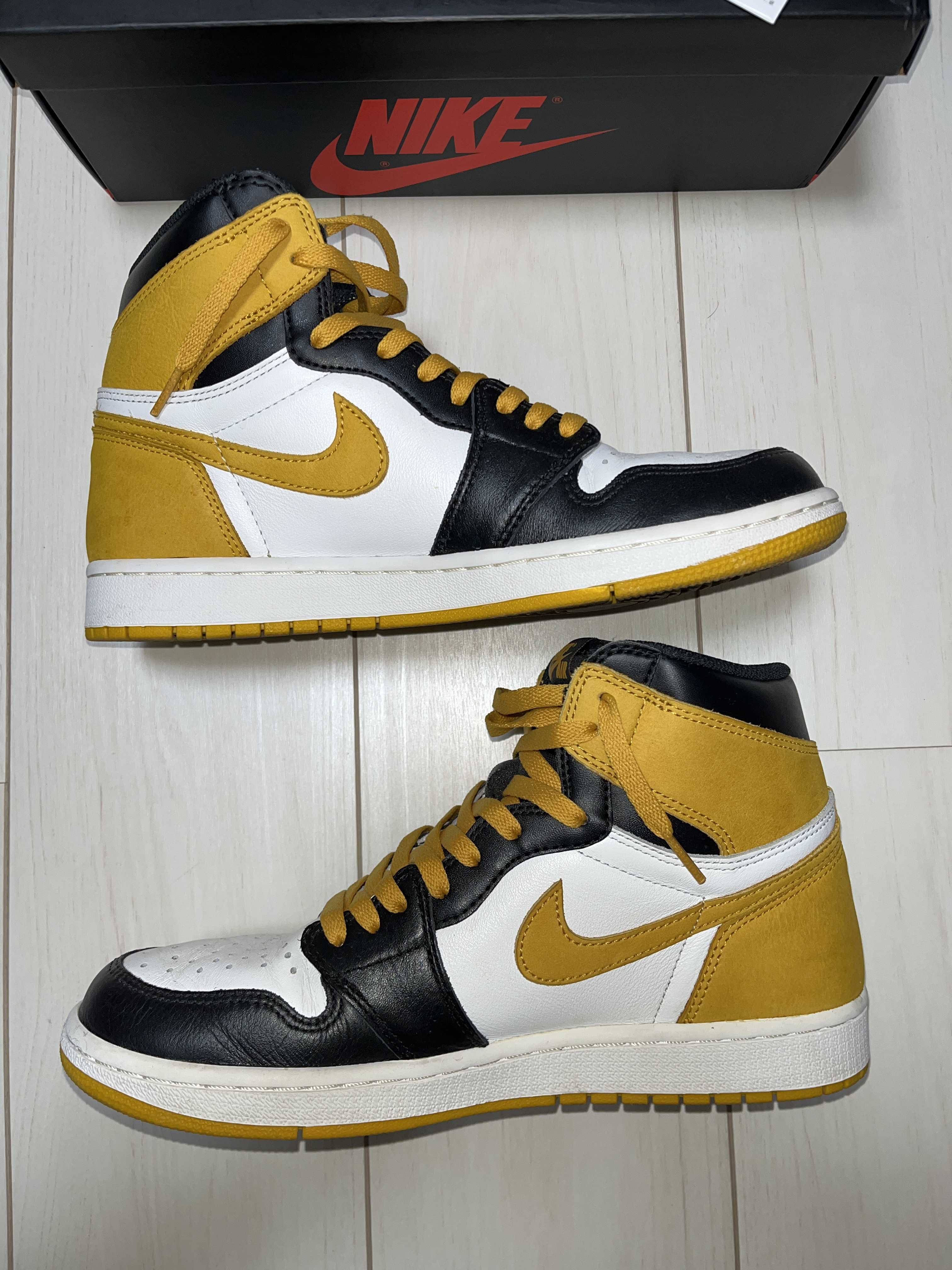 Nike Air Jordan 1 Retro High OG "Black Toe/Yellow Ochre"
