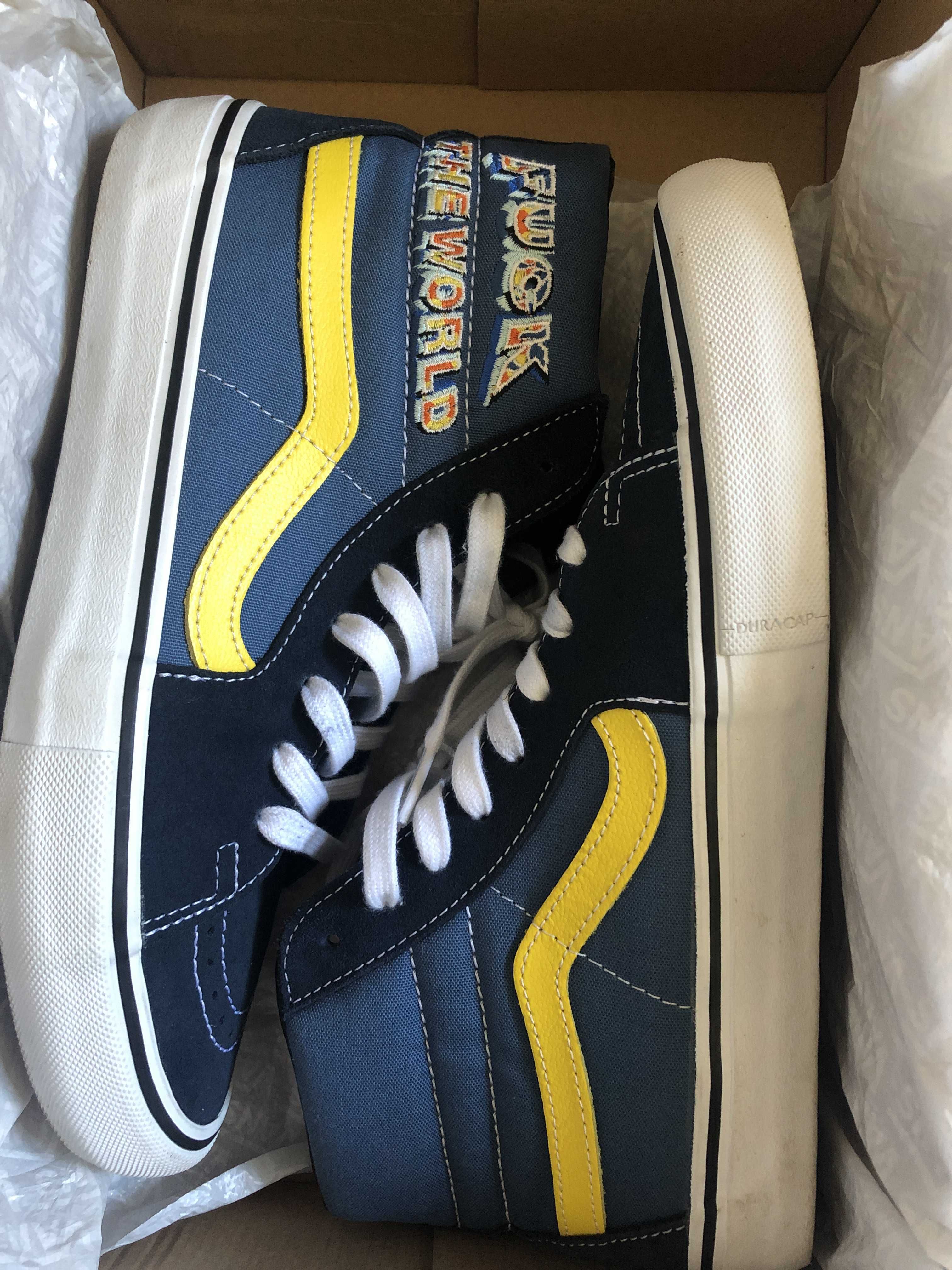 Supreme × Vans Fuck The World "Navy"