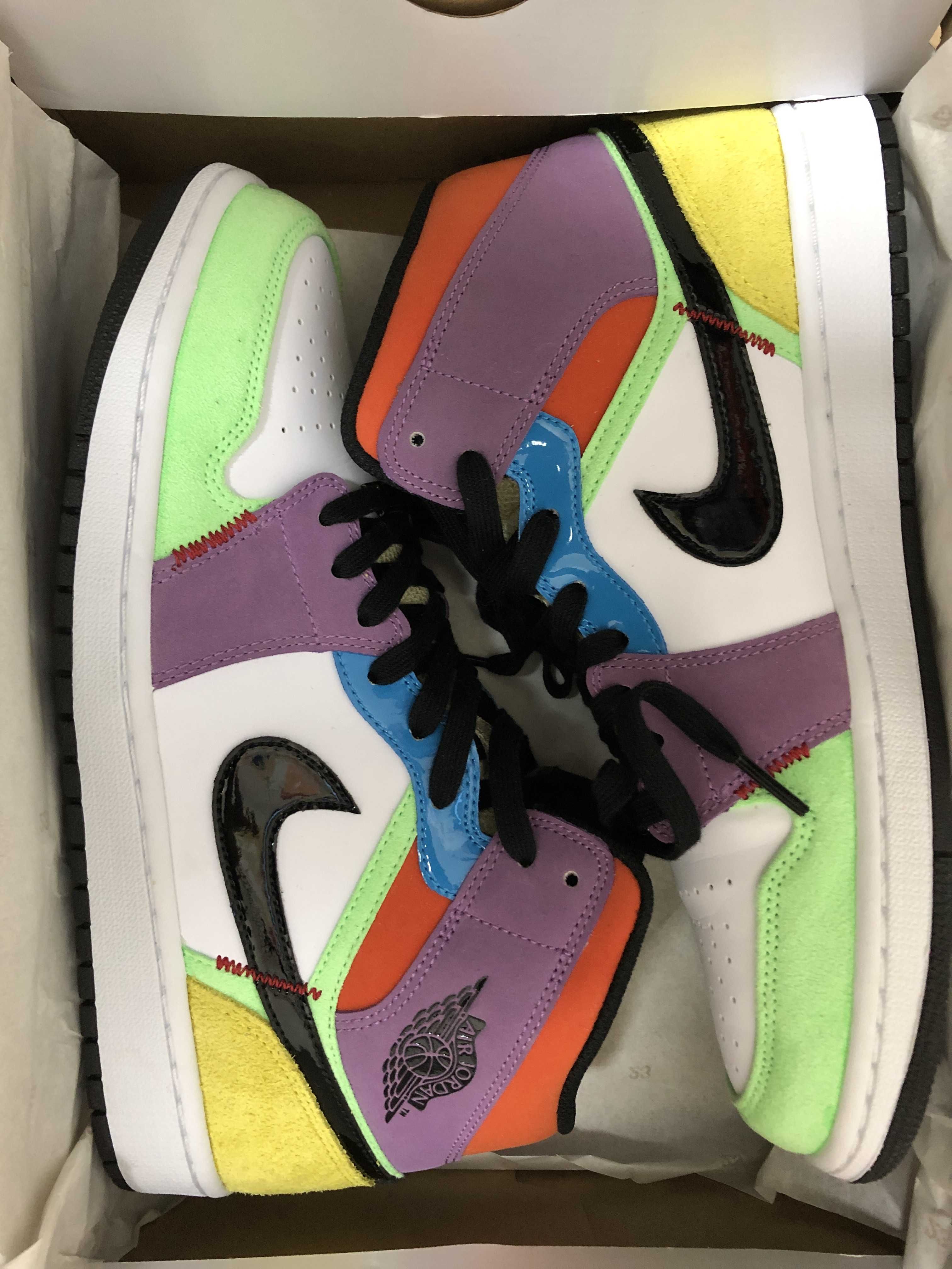 Nike Women's Air Jordan 1 Mid "Multi Color"