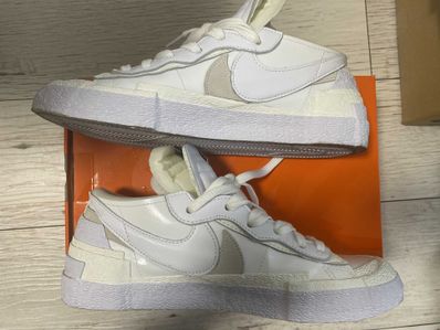 sacai × Nike Blazer Low "White Patent Leather"