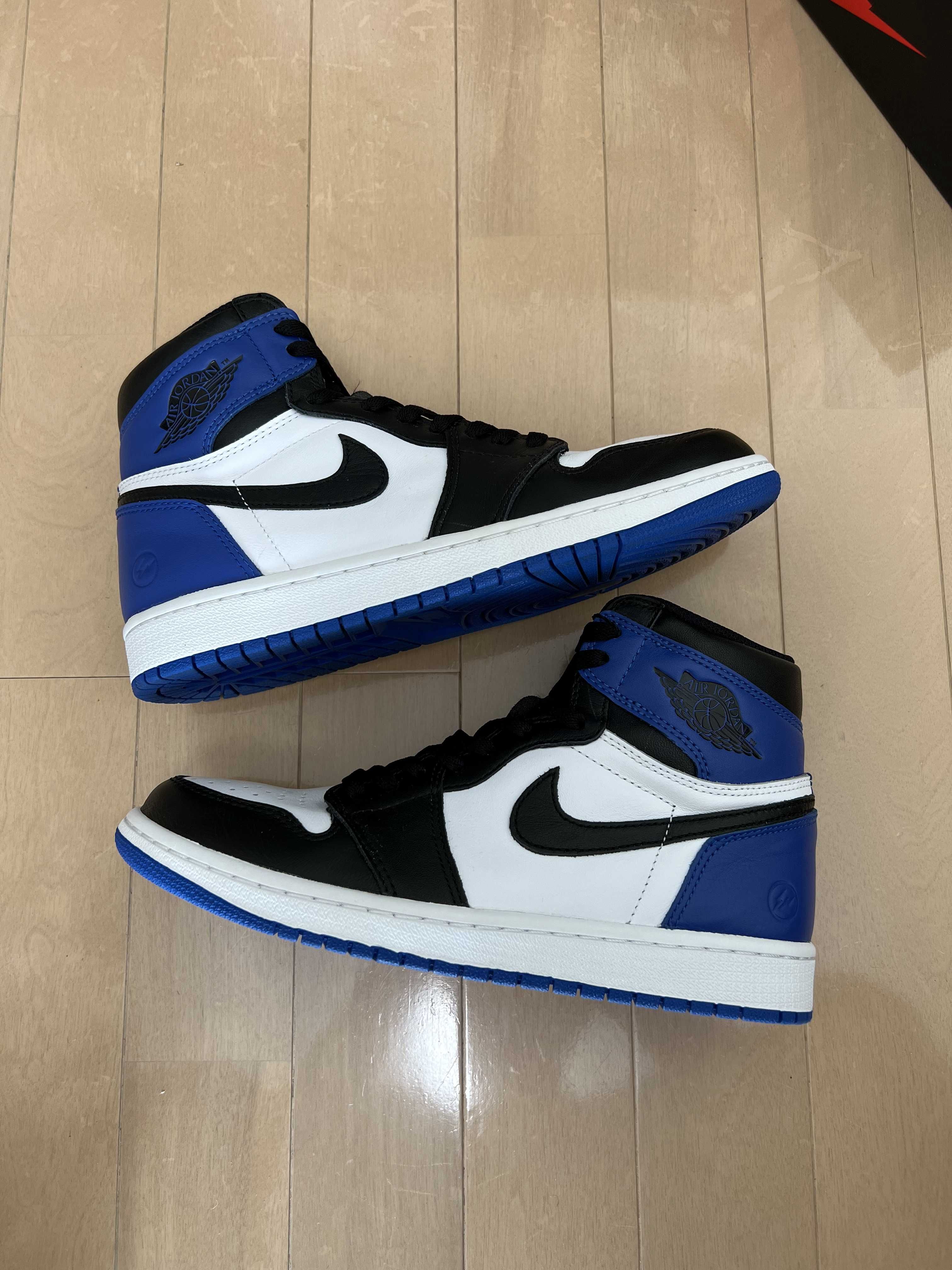 fragment design × Nike Air Jordan 1 Retro High OG "Black/Sport Royal/White"